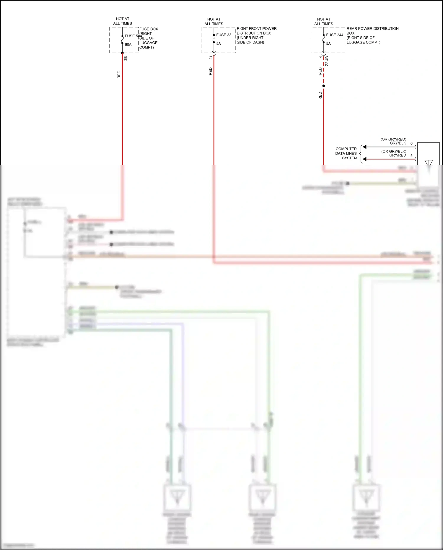 Wiring diagram remote control receiver for BMW X5 G05 facelift (2023-2024) (1 of 7)