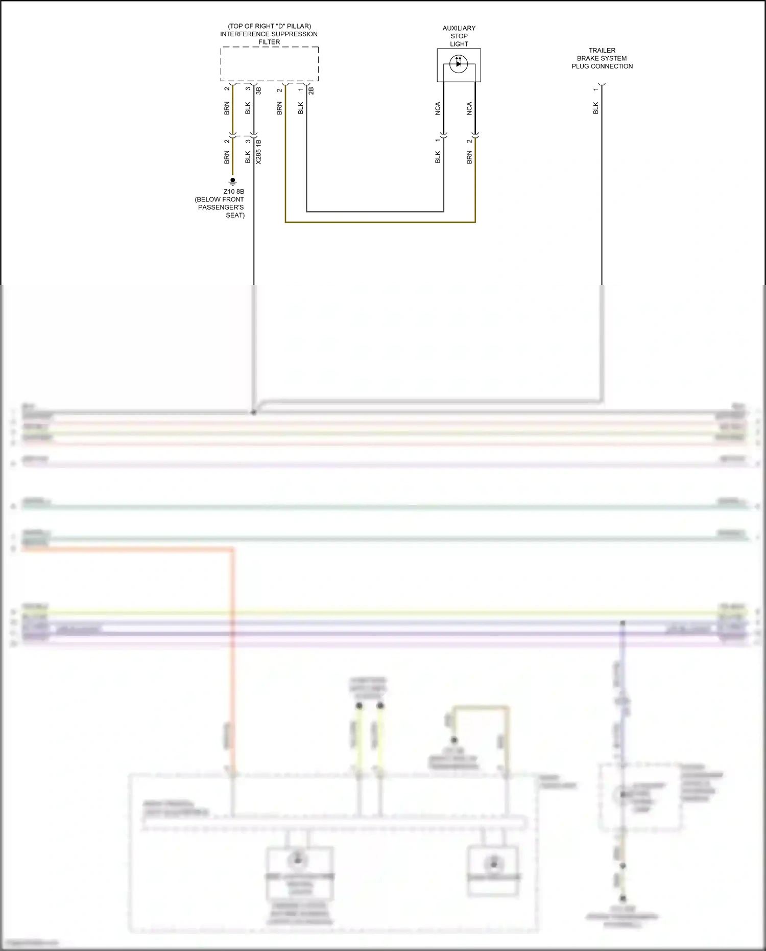 Wiring diagram right frontal light electronics for BMW X5 G05 facelift (2023-2024) (1 of 2)
