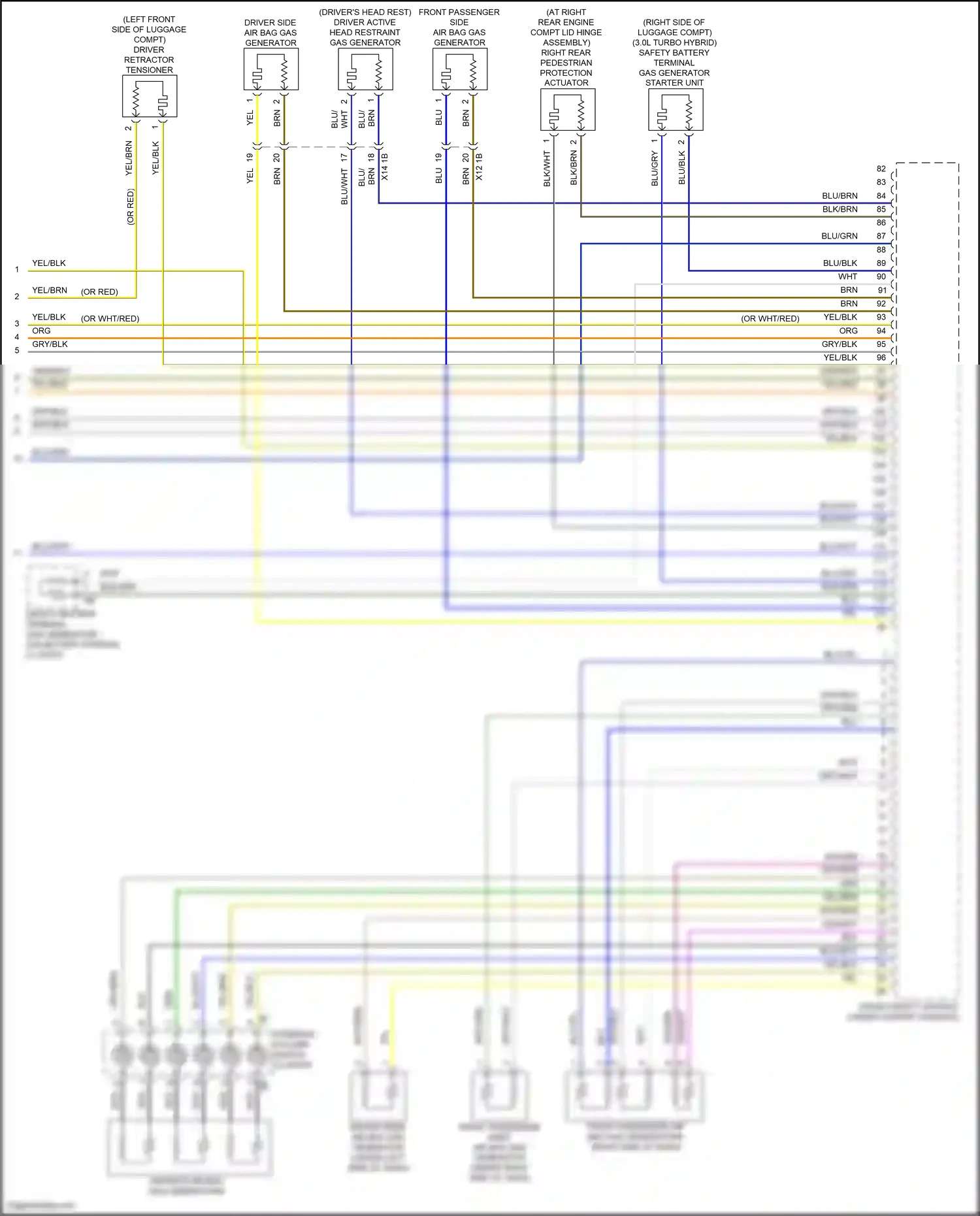 Wiring diagram steering column switch cluster for BMW X5 G05 facelift (2023-2024) (10 of 11)