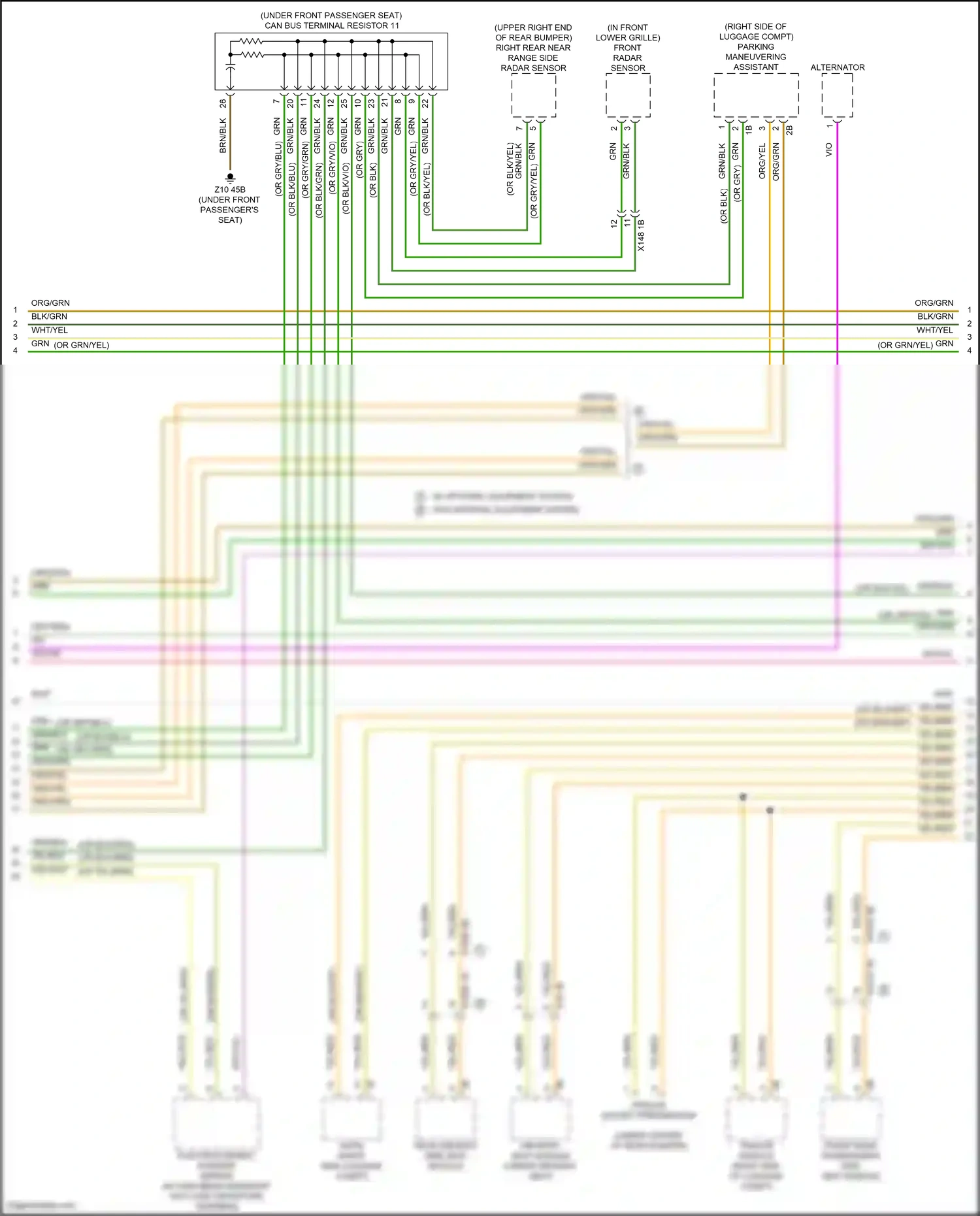 Wiring diagram trailer module for BMW X5 G05 facelift (2023-2024) (3 of 6)