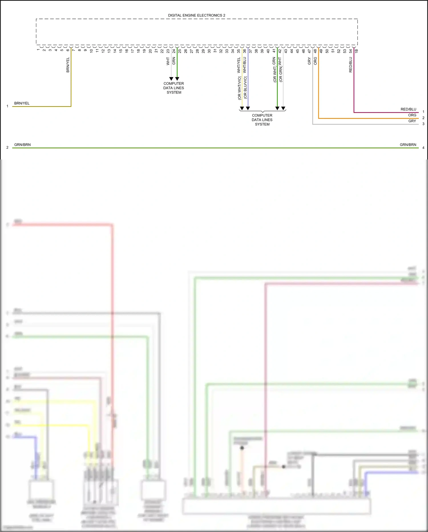 Wiring diagram transmissions system for BMW X5 G05 facelift (2023-2024) (3 of 3)