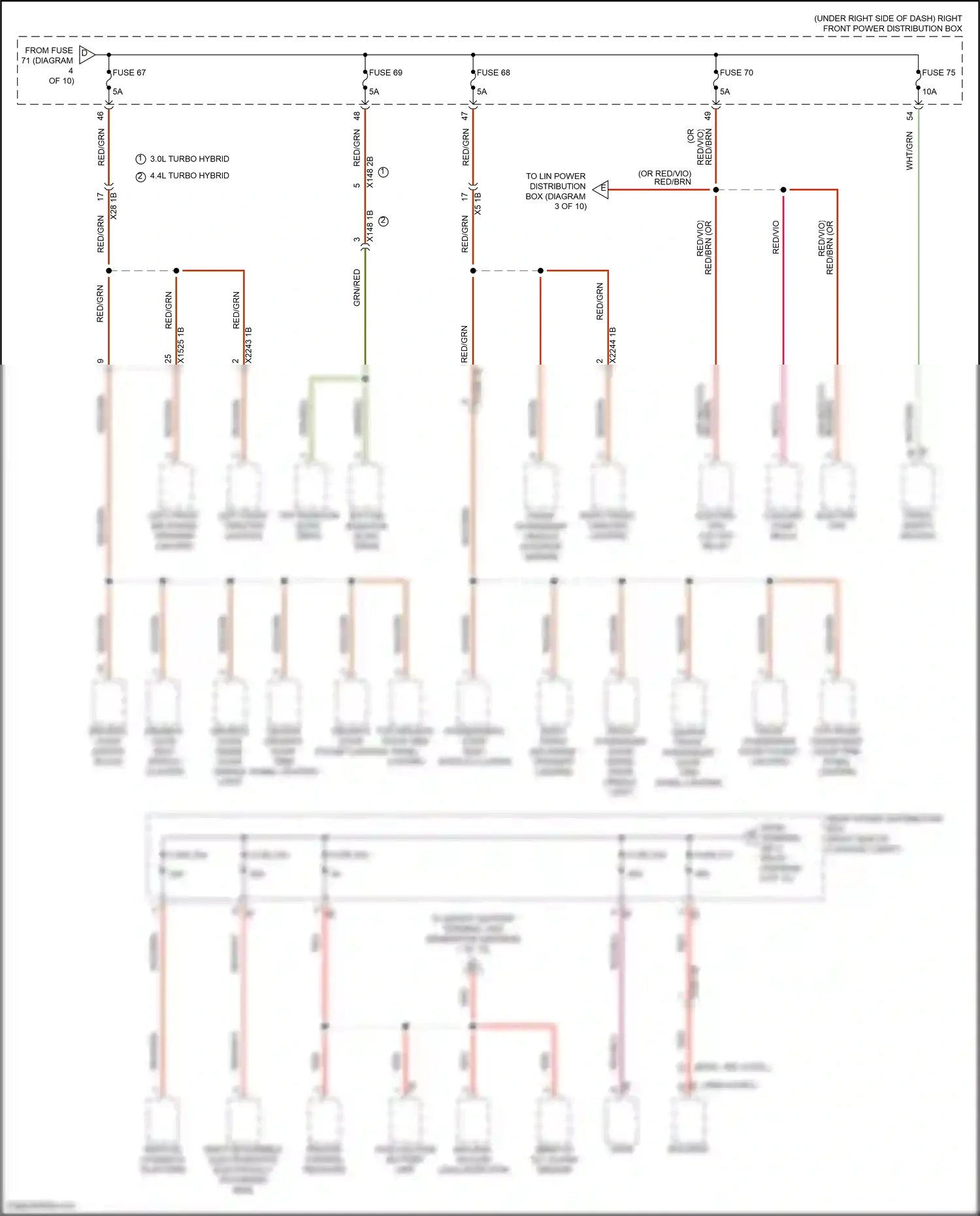 Wiring diagram vertical dynamics platform for BMW X5 G05 facelift (2023-2024) (4 of 4)