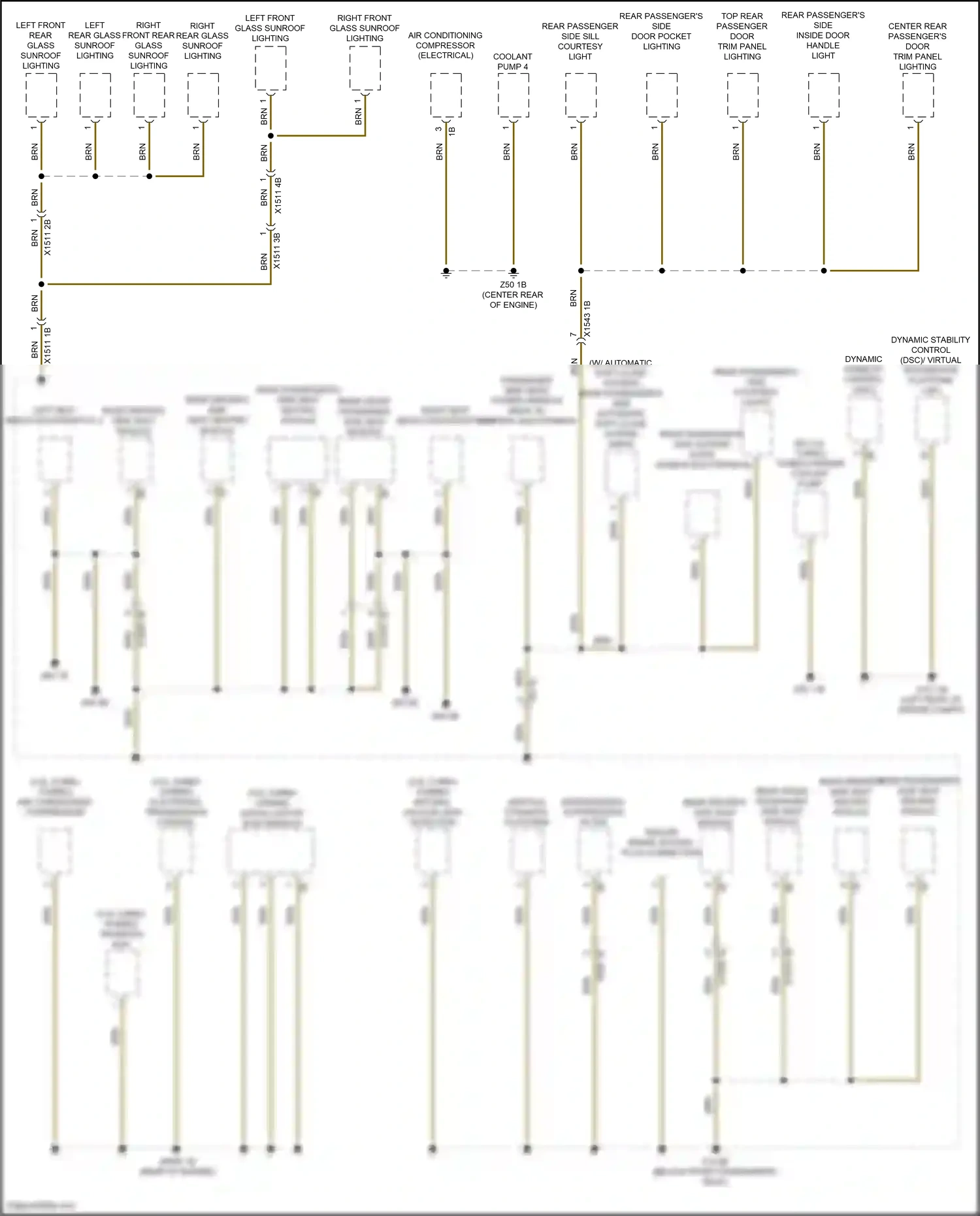 Wiring diagram vertical dynamics platform for BMW X5 G05 facelift (2023-2024) (1 of 4)