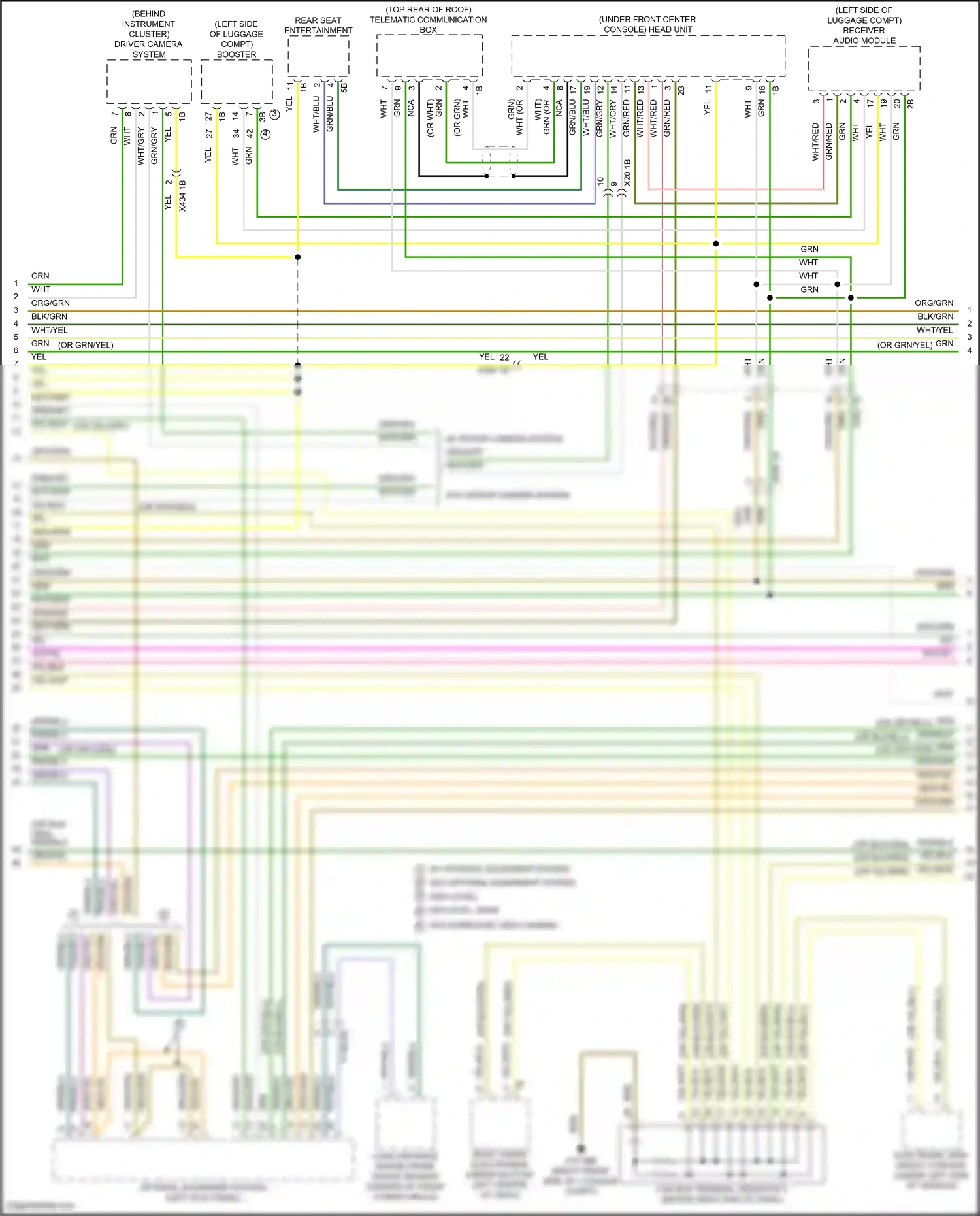 Wiring diagram w/ driver camera system for BMW X5 G05 facelift (2023-2024) (2 of 9)