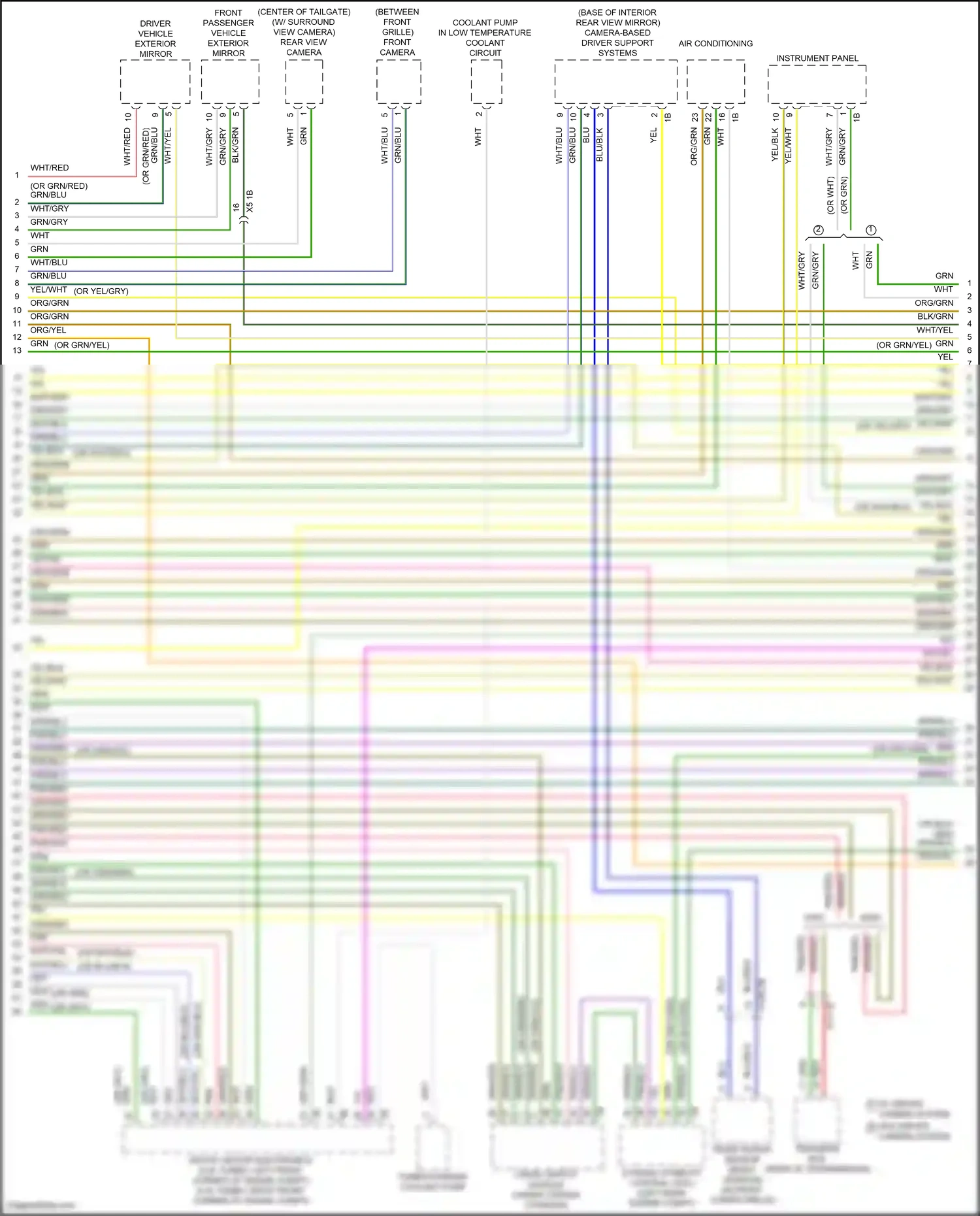 Wiring diagram w/ driver camera system for BMW X5 G05 facelift (2023-2024) (1 of 9)