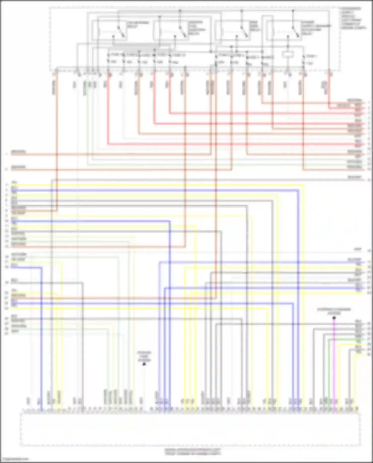 X5 BMW G05 (2018-2023): Wiring diagram engine performance 3.0l turbo (3 of 6)