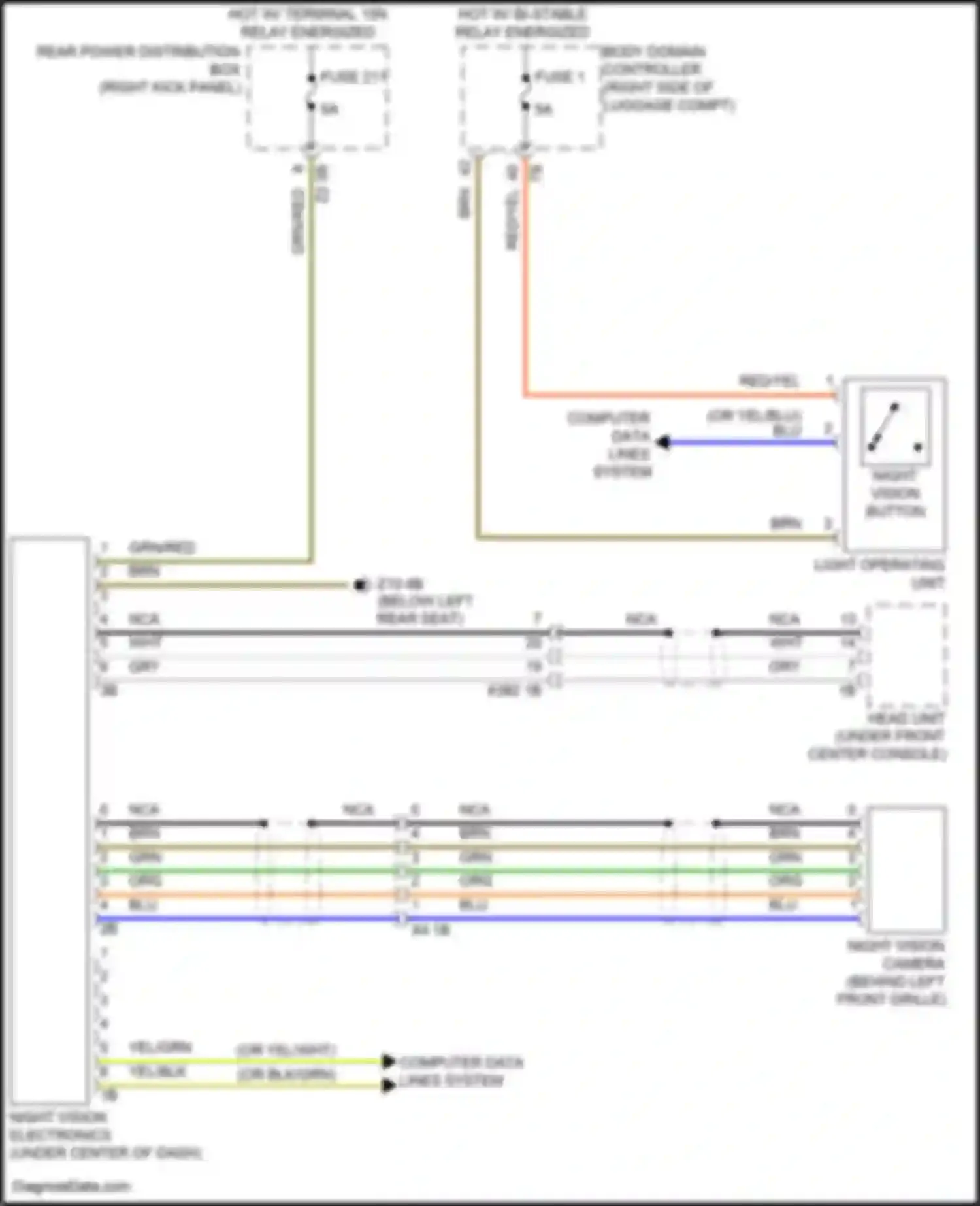 X5 BMW G05 (2018-2023): Electronic night vision circuit