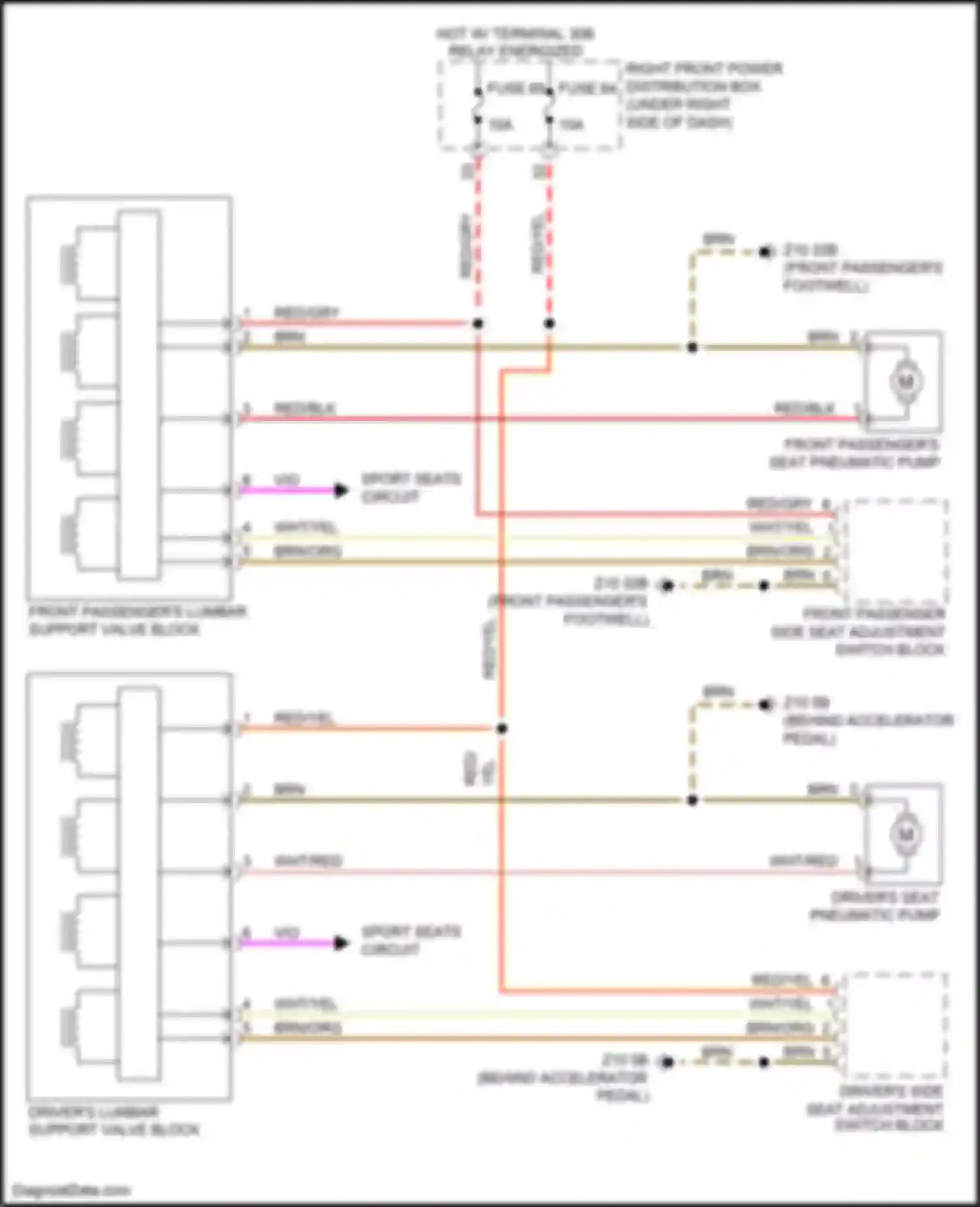 X5 BMW G05 (2018-2023): Lumbar circuit