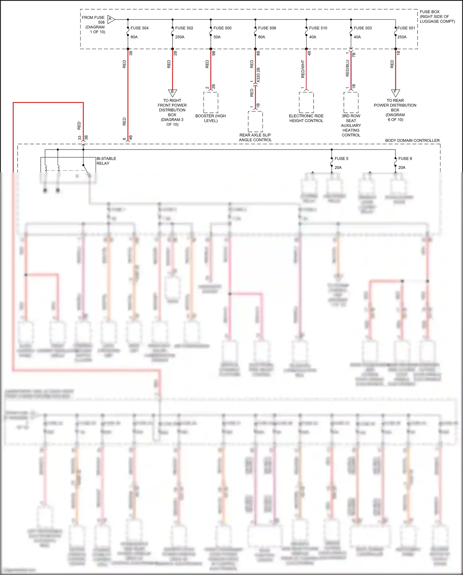 Wiring diagram audio control panel for BMW X5 G05 (2018-2023) (5 of 8)