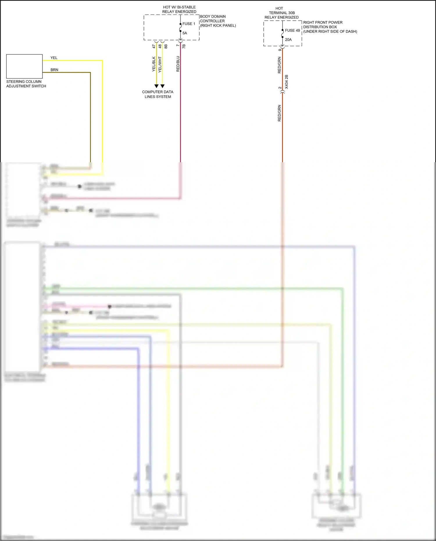 Wiring diagram blu/grn for BMW X5 G05 (2018-2023) (8 of 34)
