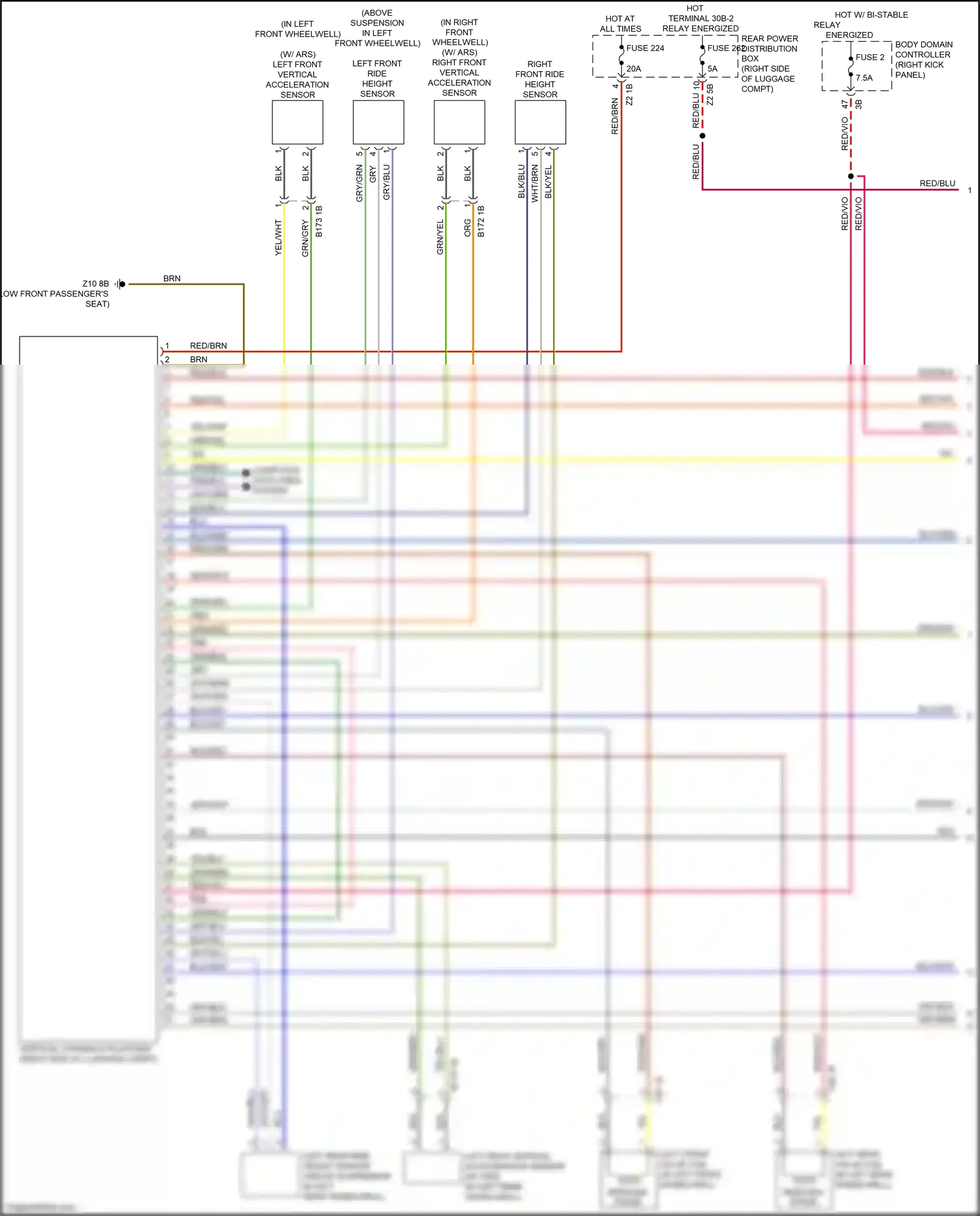 Wiring diagram blu/grn for BMW X5 G05 (2018-2023) (12 of 34)