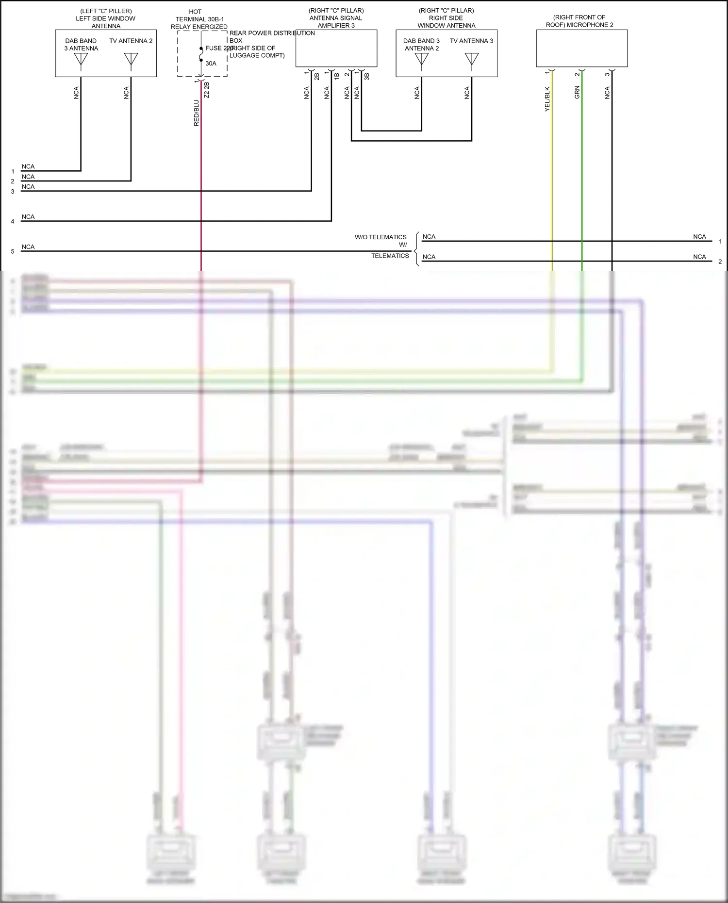 Wiring diagram blu/red for BMW X5 G05 (2018-2023) (7 of 28)