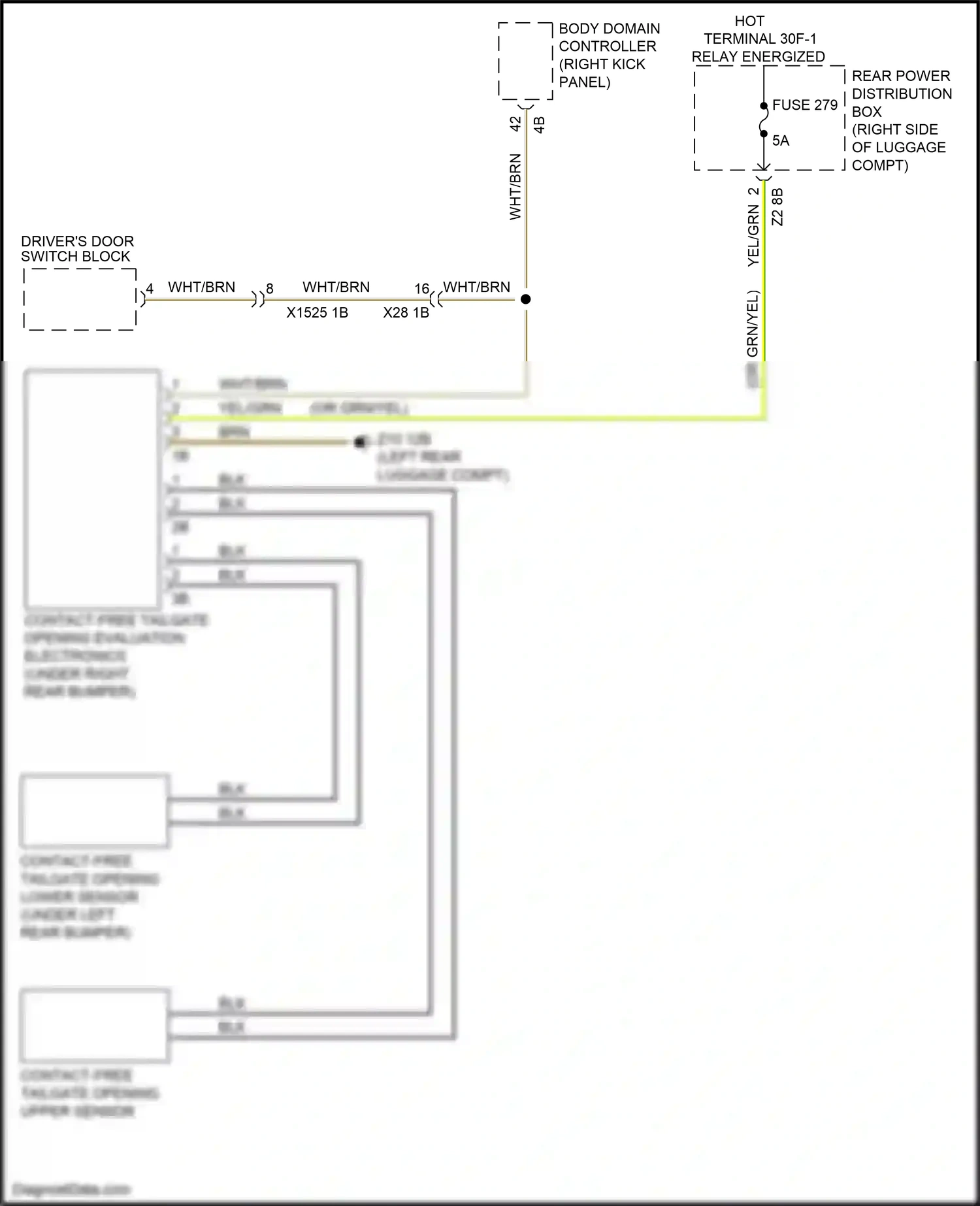 Wiring diagram body domain controller for BMW X5 G05 (2018-2023) (22 of 42)