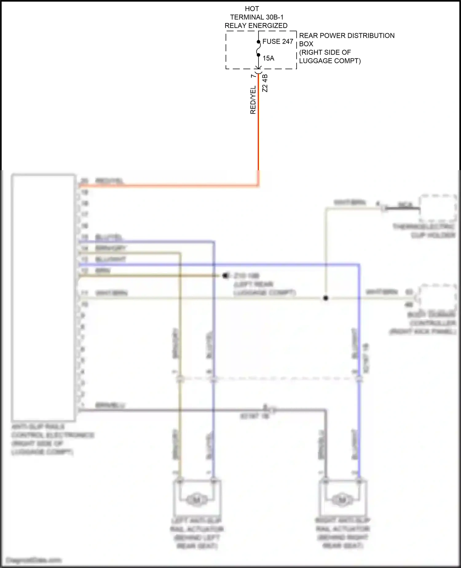 Wiring diagram body domain controller for BMW X5 G05 (2018-2023) (21 of 42)