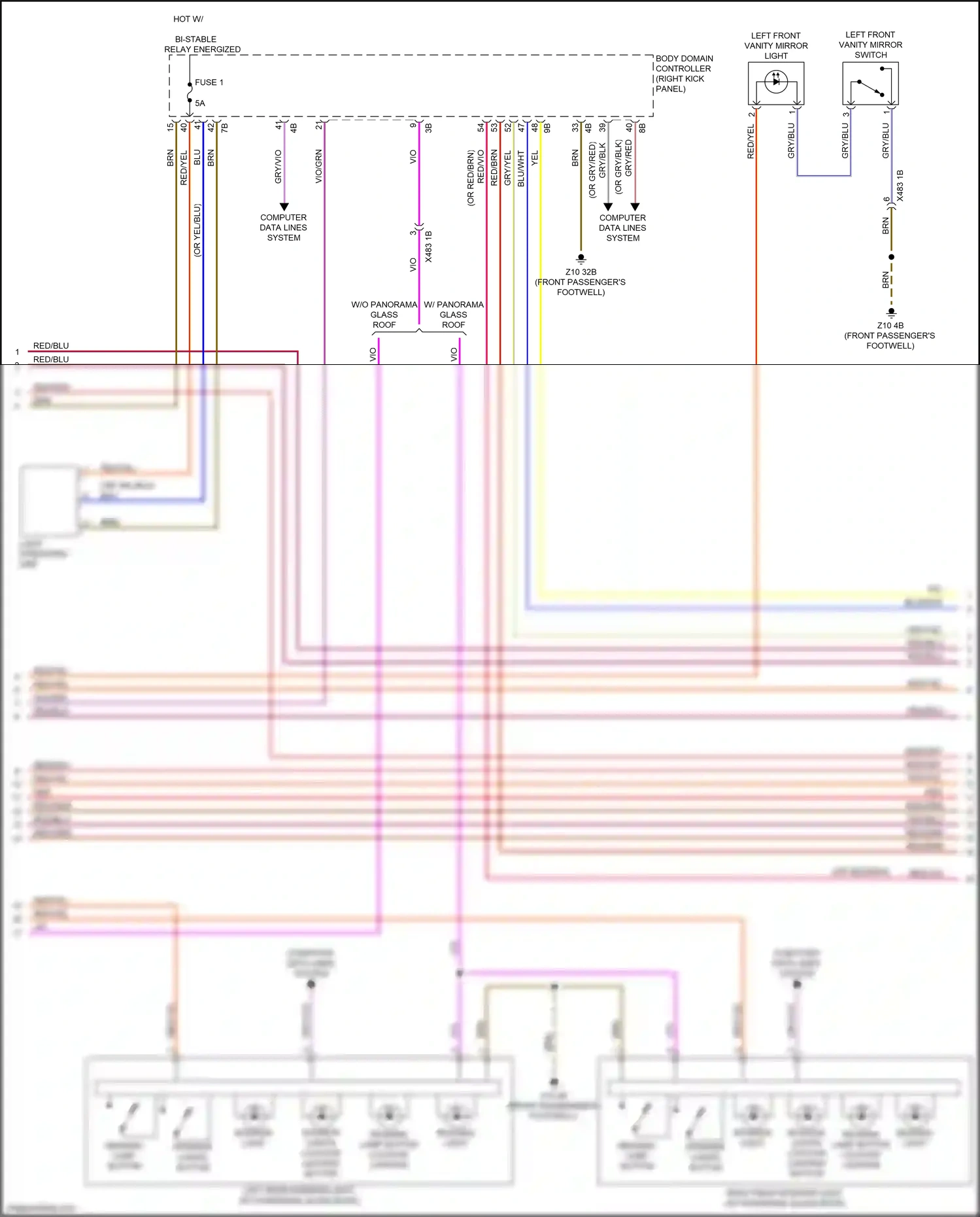 Wiring diagram computer data lines system for BMW X5 G05 (2018-2023) (54 of 101)