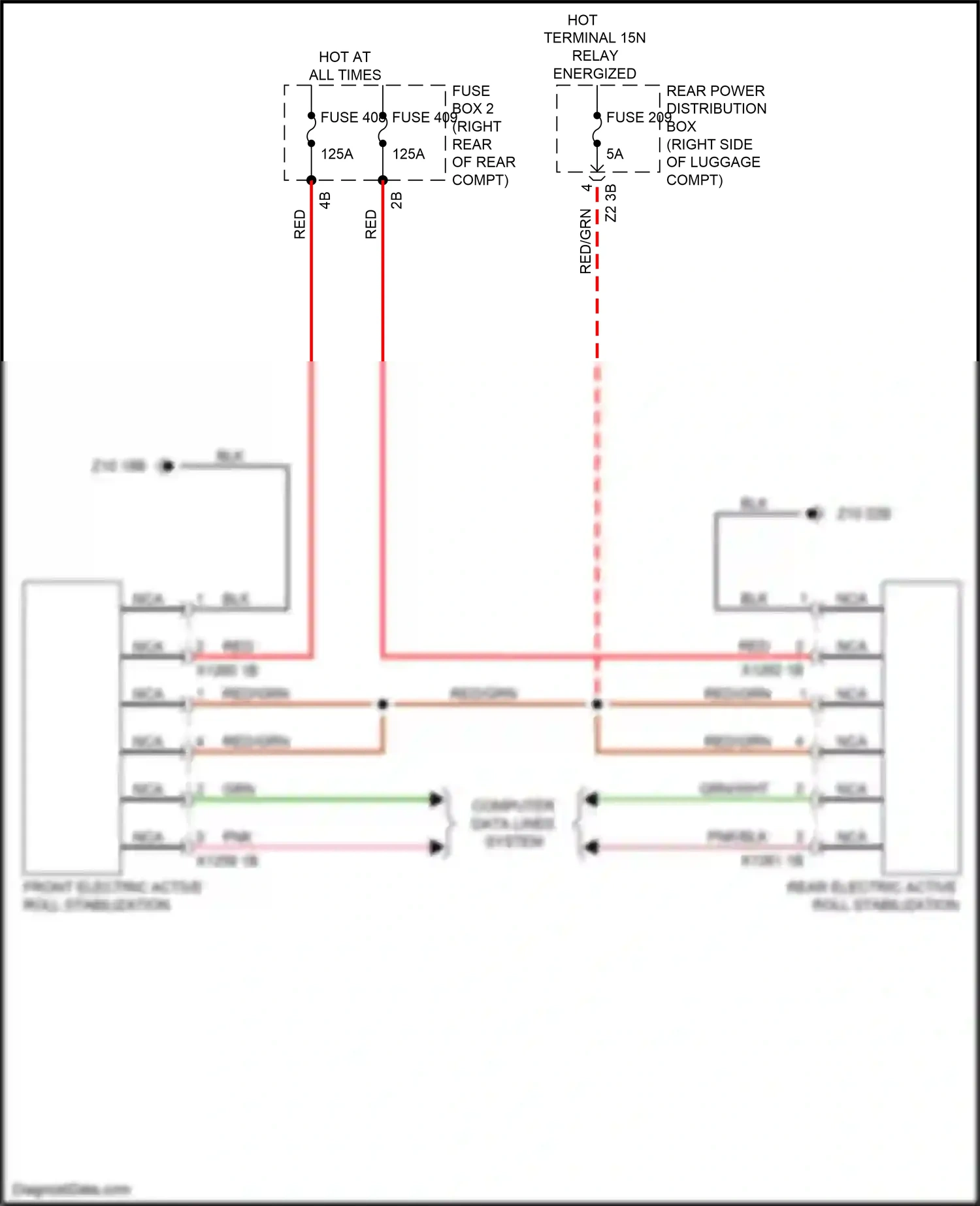 Wiring diagram computer data lines system for BMW X5 G05 (2018-2023) (45 of 101)