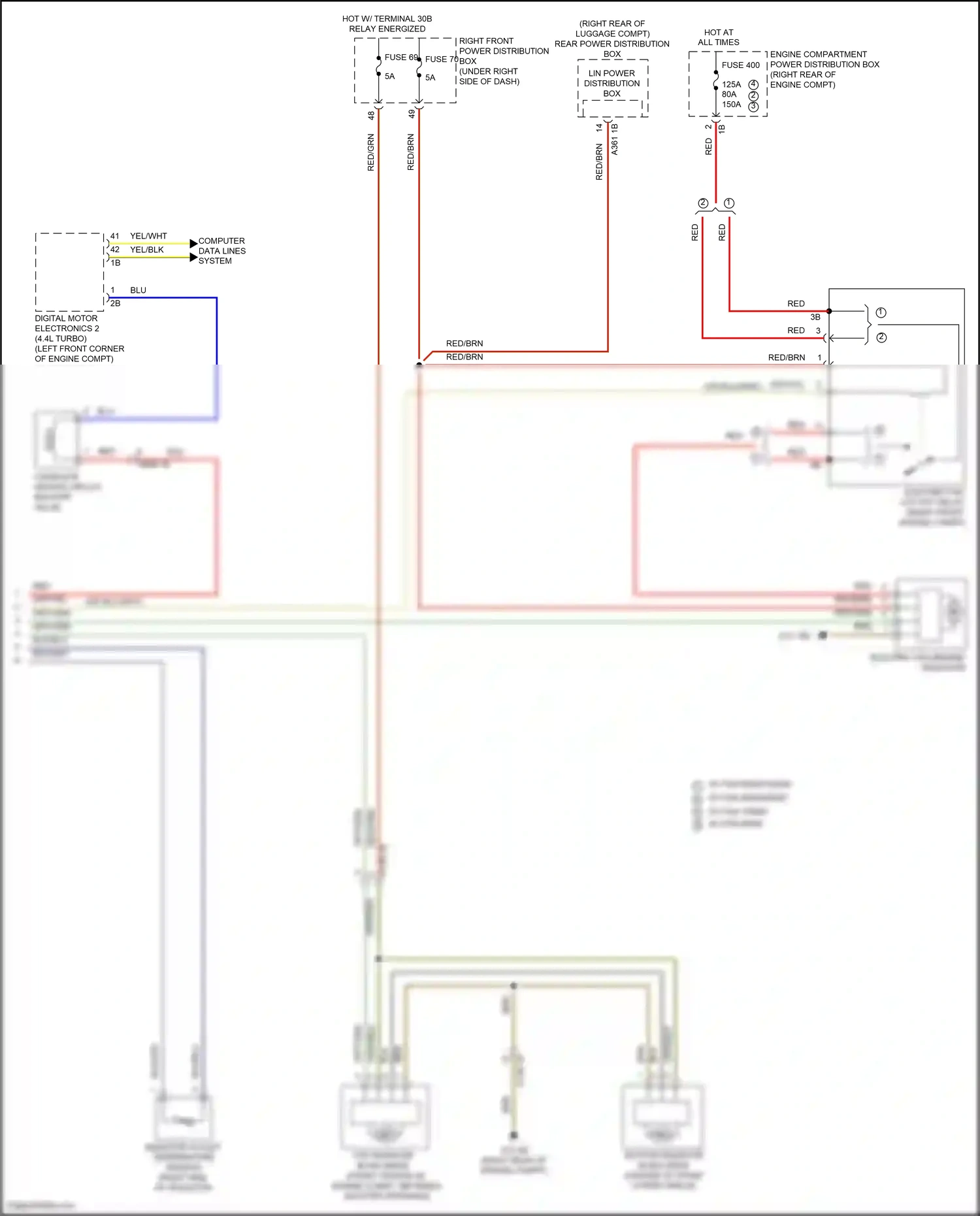 Wiring diagram digital motor electronics 2 for BMW X5 G05 (2018-2023) (1 of 5)