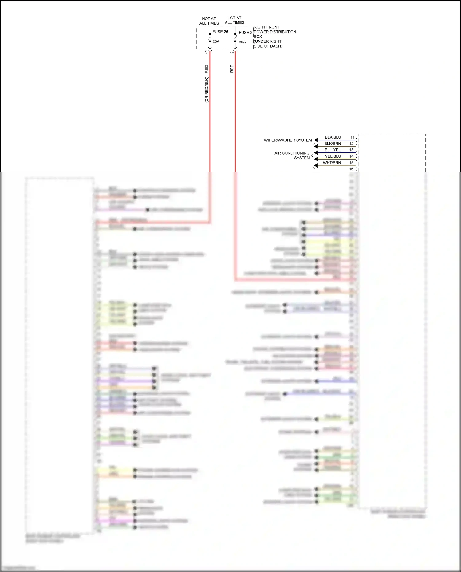 Wiring diagram door locks system computer data lines system for BMW X5 G05 (2018-2023) (1 of 1)