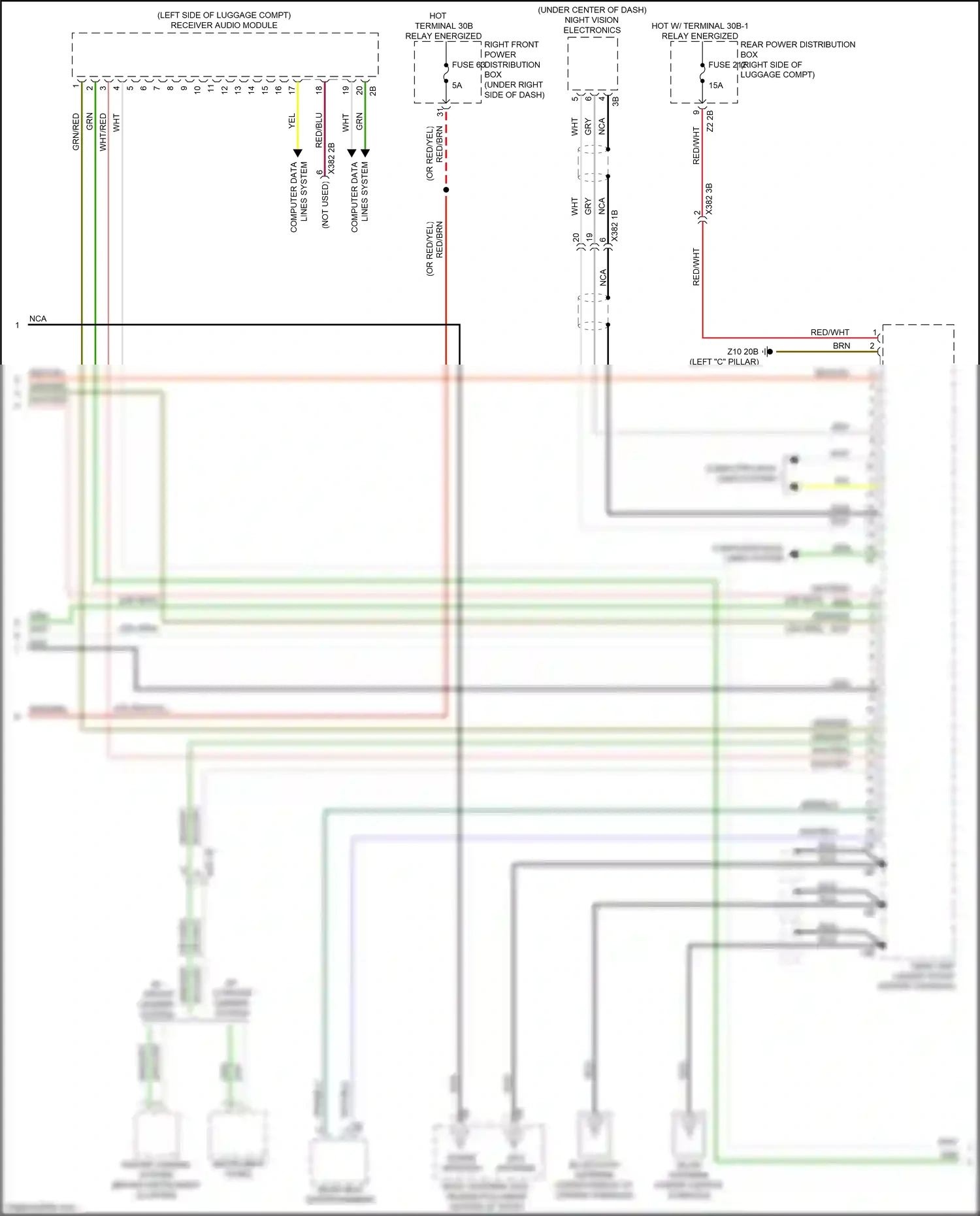 Wiring diagram driver camera system for BMW X5 G05 (2018-2023) (4 of 8)