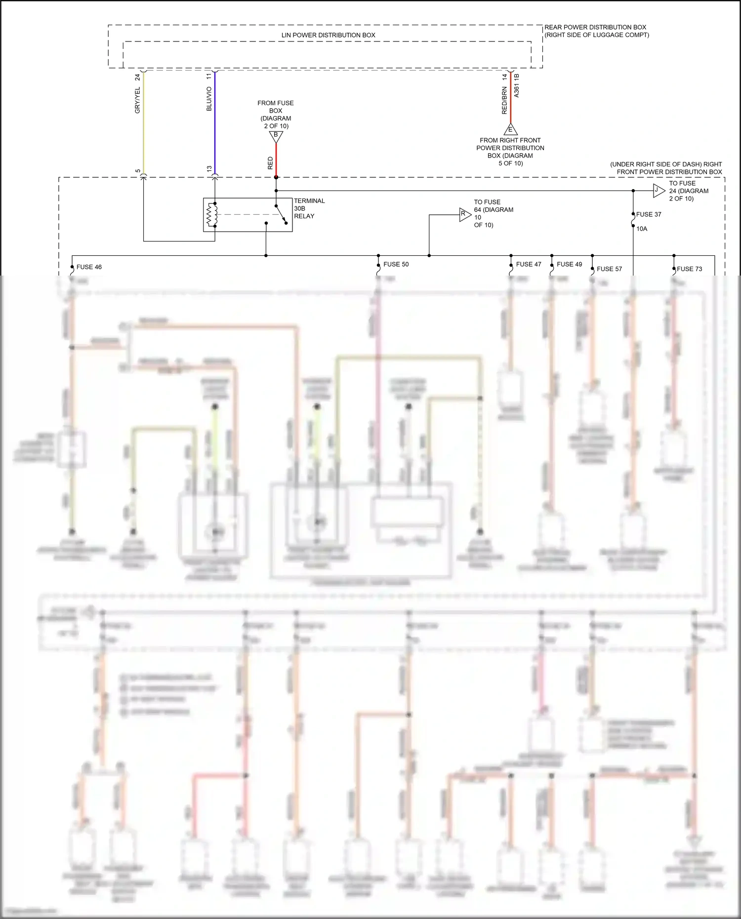 Wiring diagram electrical steering column adjustment for BMW X5 G05 (2018-2023) (4 of 5)