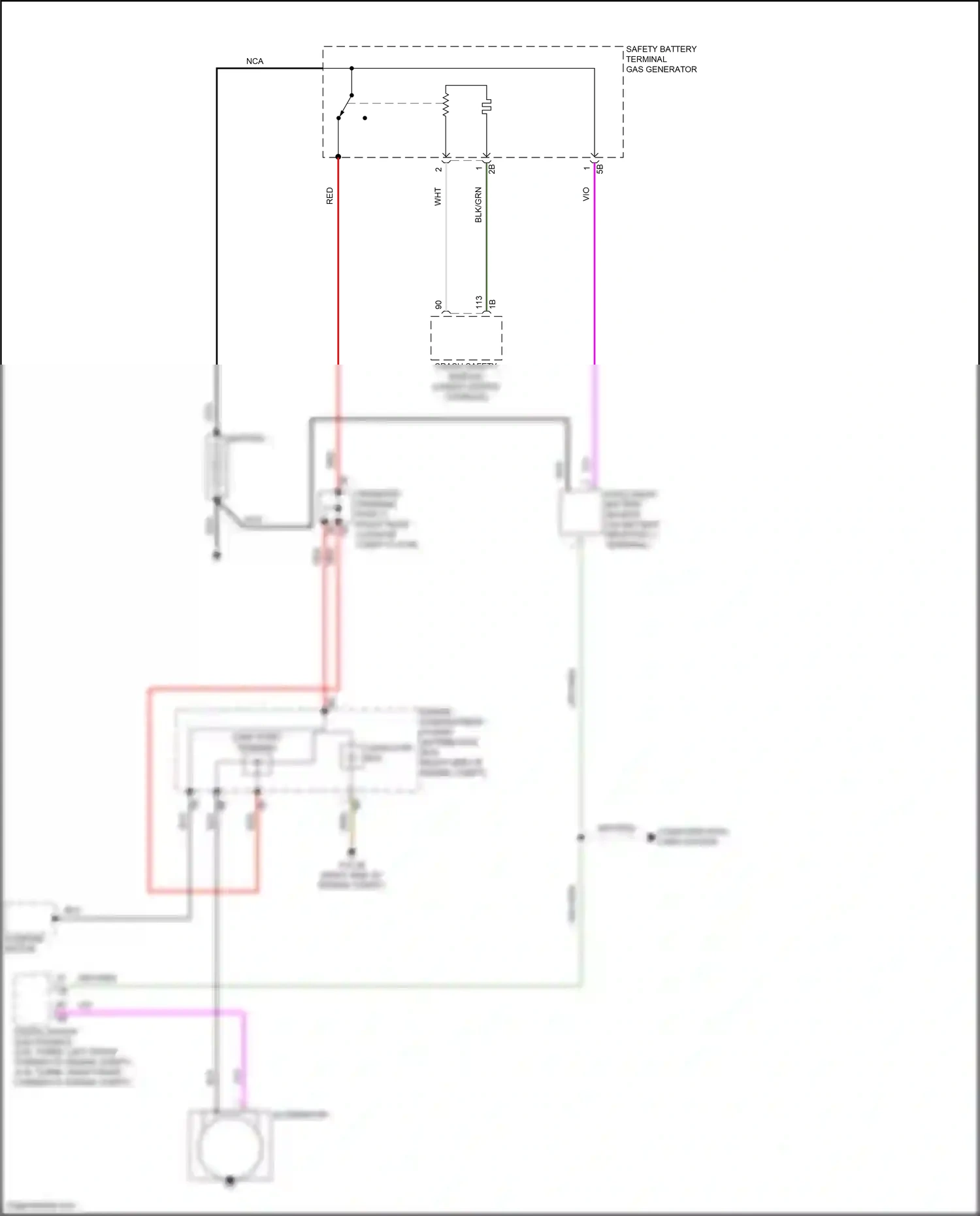 Wiring diagram engine compartment power distribution box for BMW X5 G05 (2018-2023) (5 of 14)