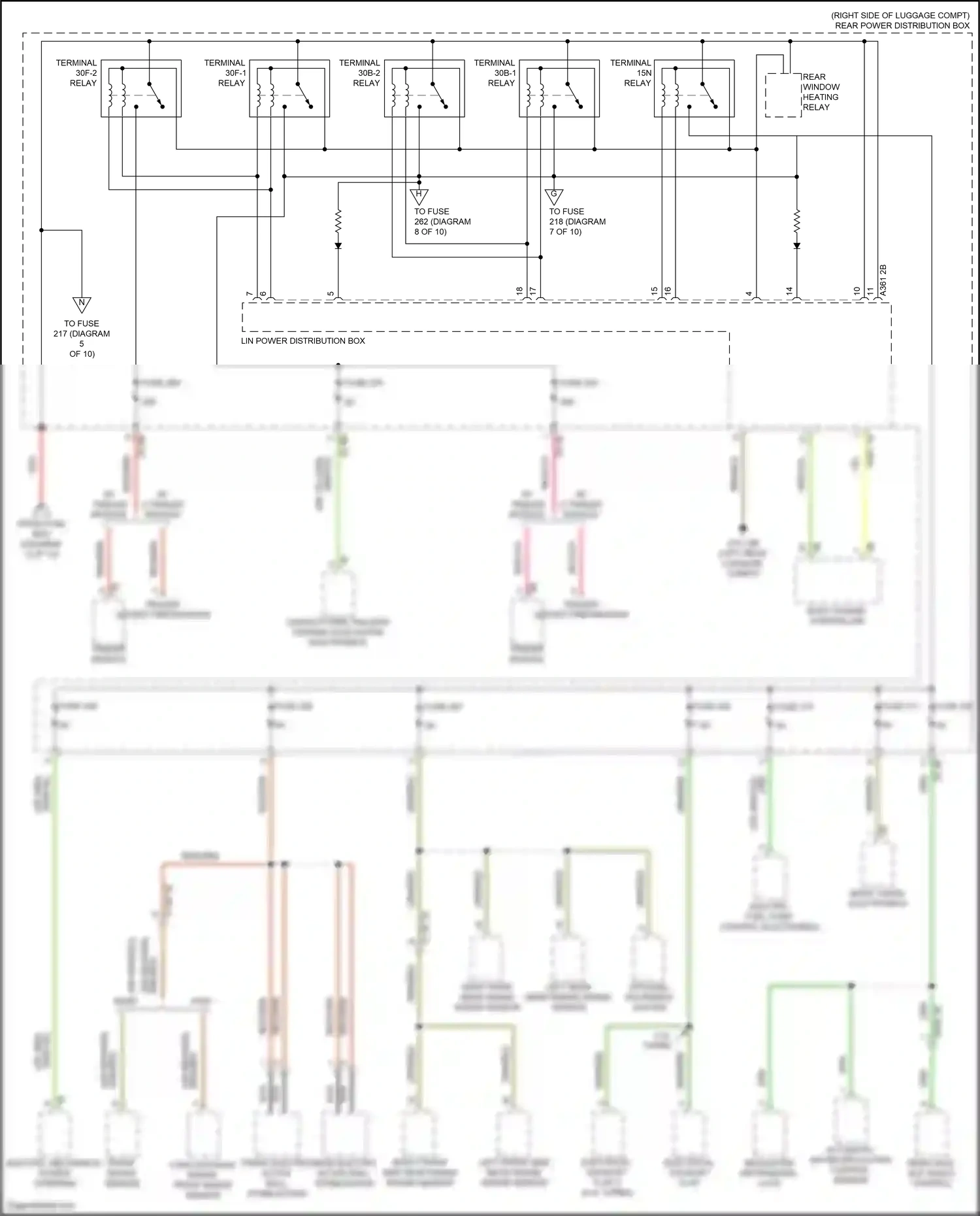 Wiring diagram front radar sensor for BMW X5 G05 (2018-2023) (5 of 5)