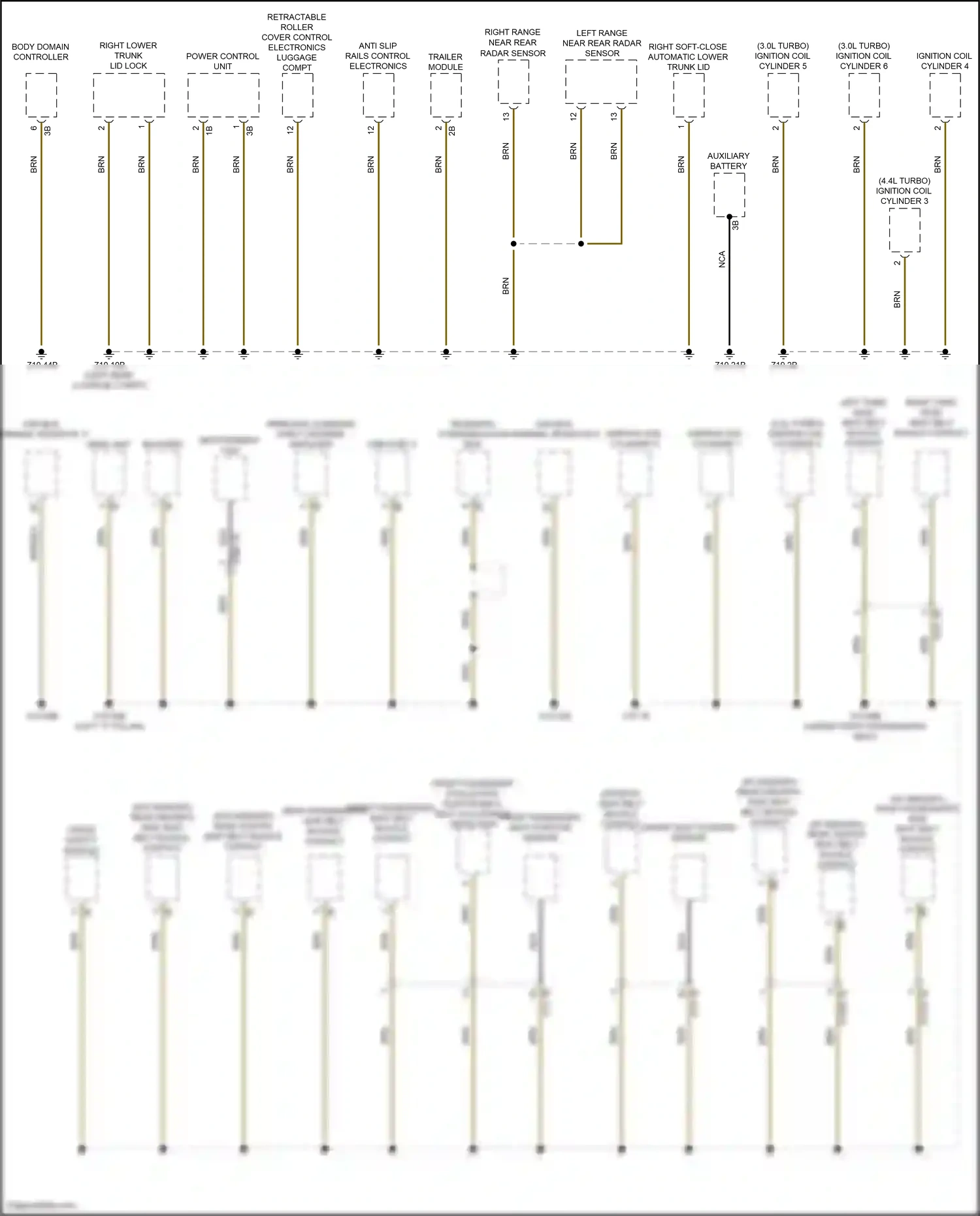 Wiring diagram head unit for BMW X5 G05 (2018-2023) (2 of 13)