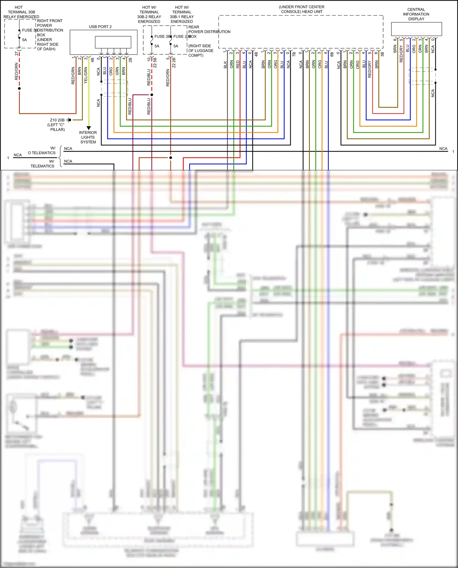 BMW X5 G05 (2018-2023) (idrive) controller wiring diagram  (3 of 8)