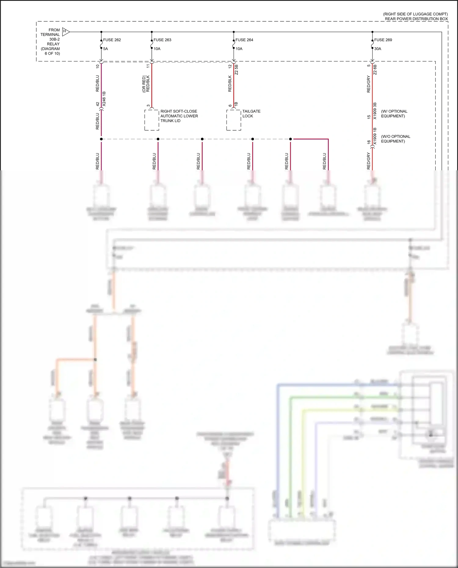 Wiring diagram integrated supply module for BMW X5 G05 (2018-2023) (5 of 6)