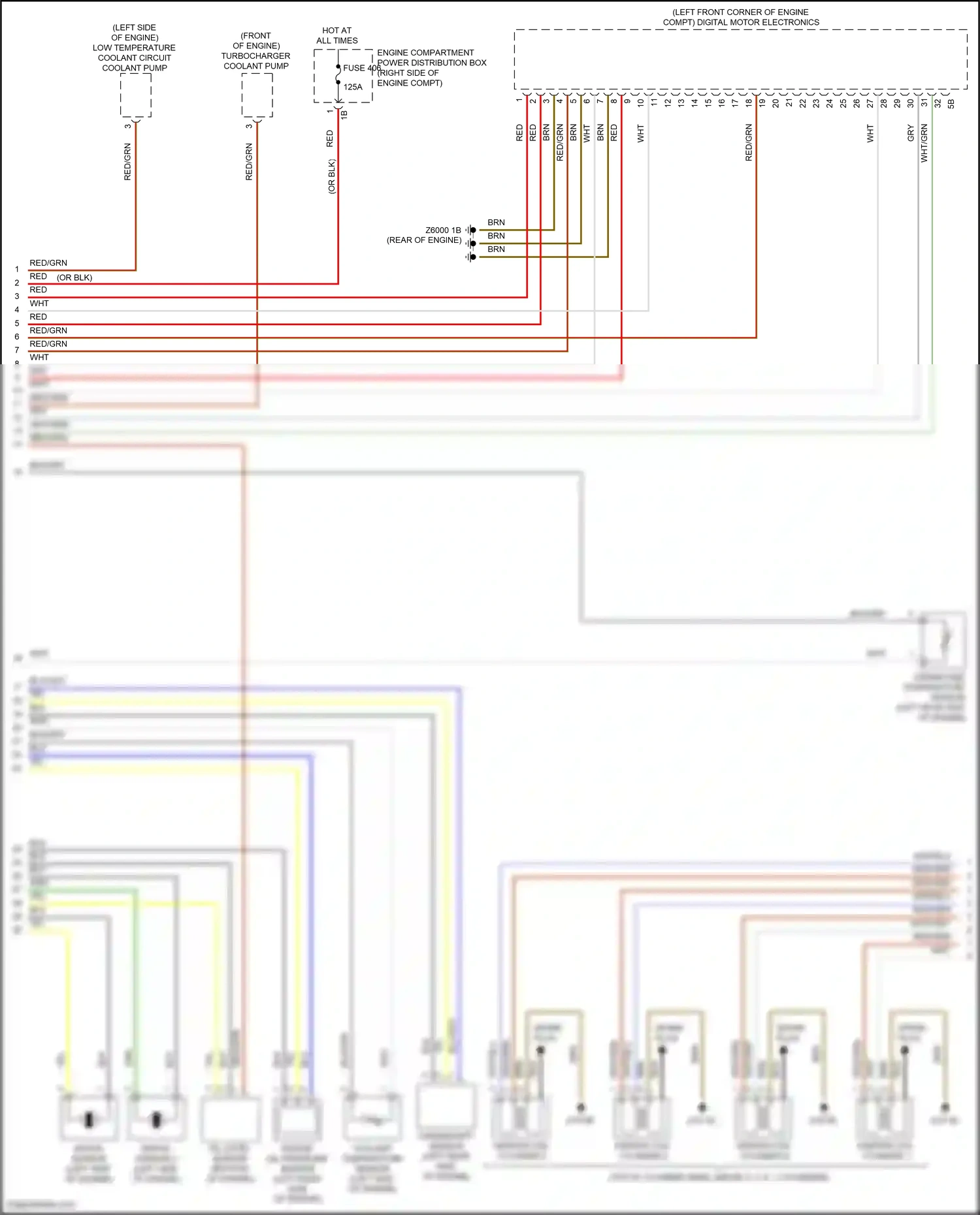 Wiring diagram knock sensor for BMW X5 G05 (2018-2023) (1 of 1)