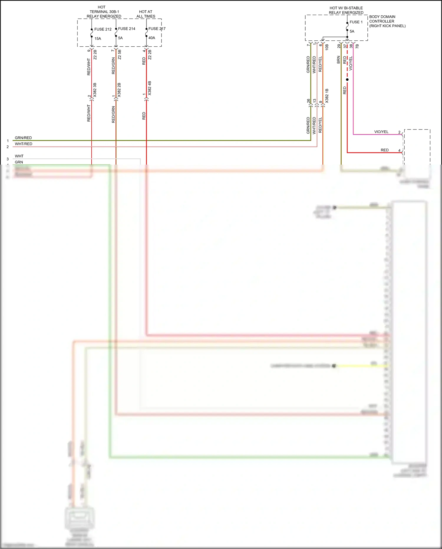 Wiring diagram left "c" pillar) for BMW X5 G05 (2018-2023) (4 of 24)