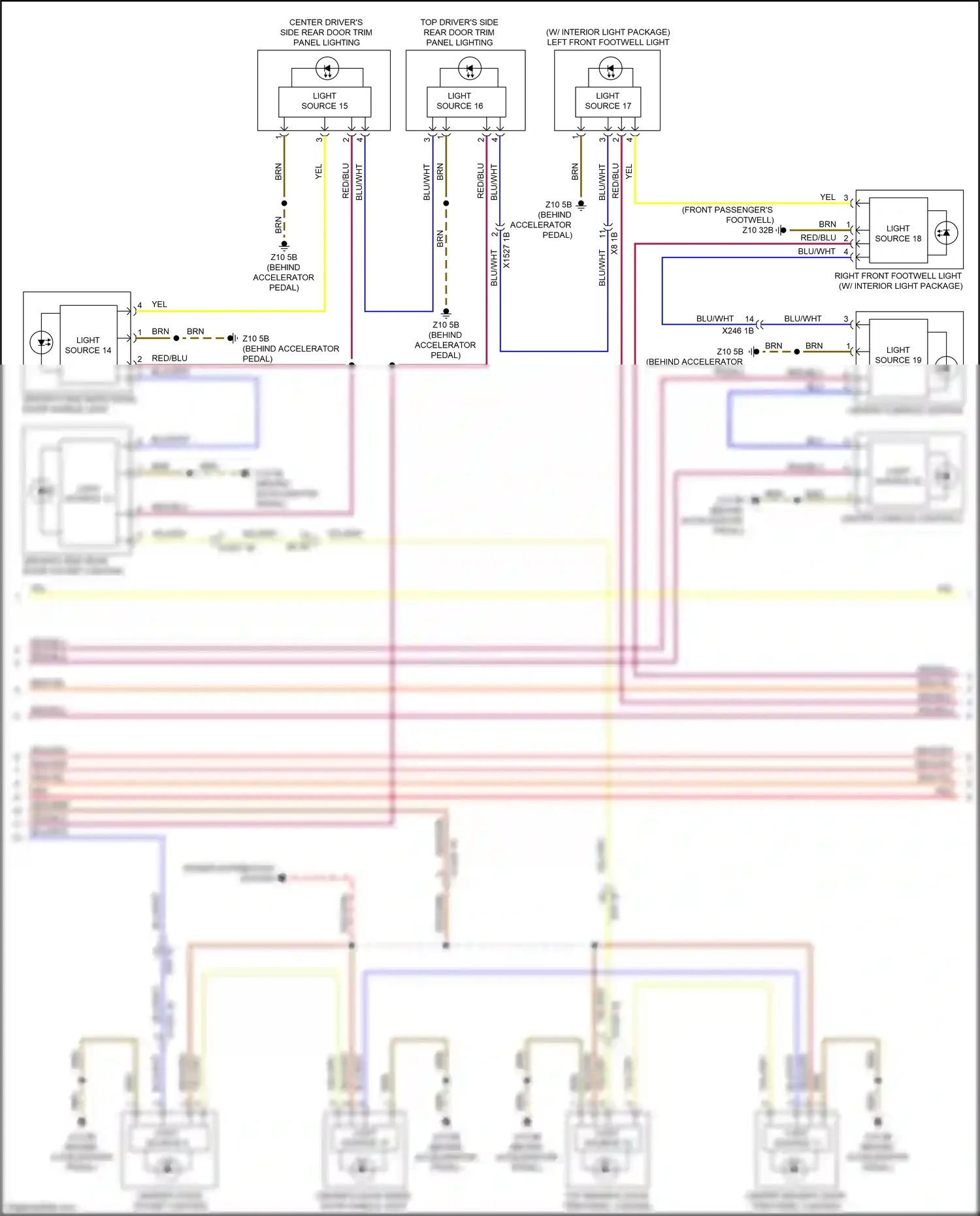 Wiring diagram light source 16 for BMW X5 G05 (2018-2023) (1 of 1)