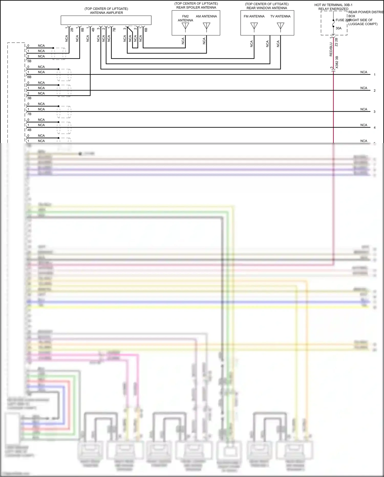 Wiring diagram microphone 2 + for BMW X5 G05 (2018-2023) (2 of 4)