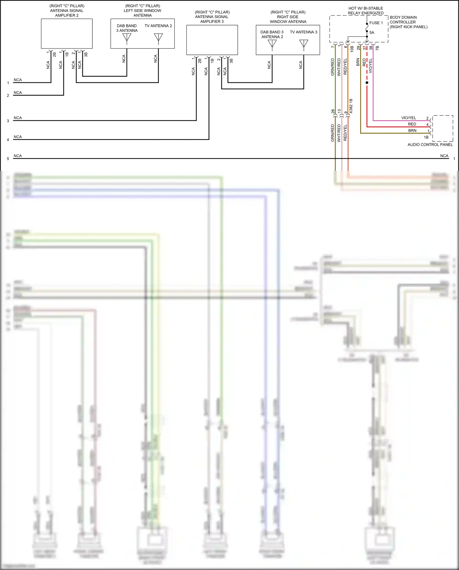 Wiring diagram nca for BMW X5 G05 (2018-2023) (30 of 82)