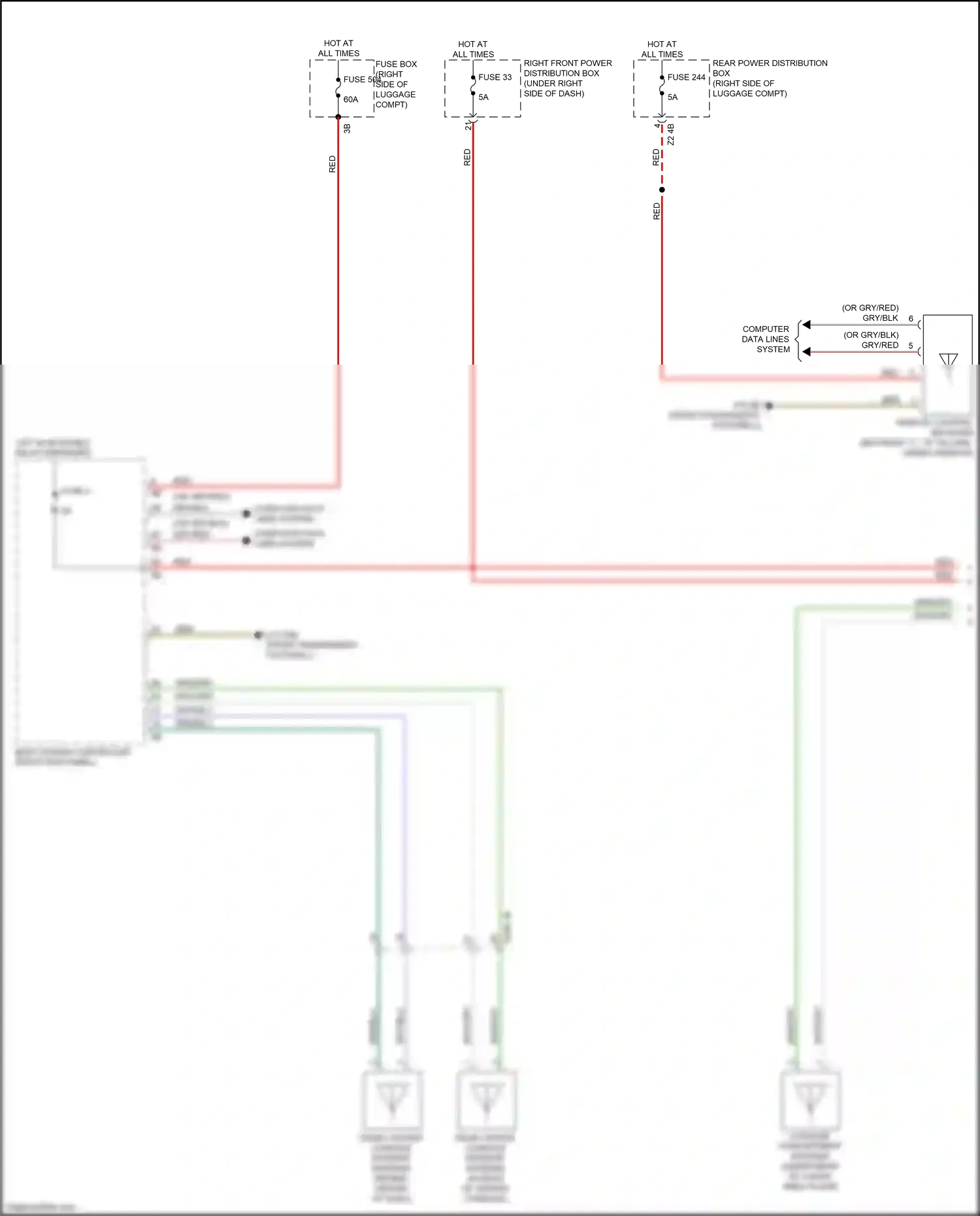 Wiring diagram red for BMW X5 G05 (2018-2023) (51 of 111)