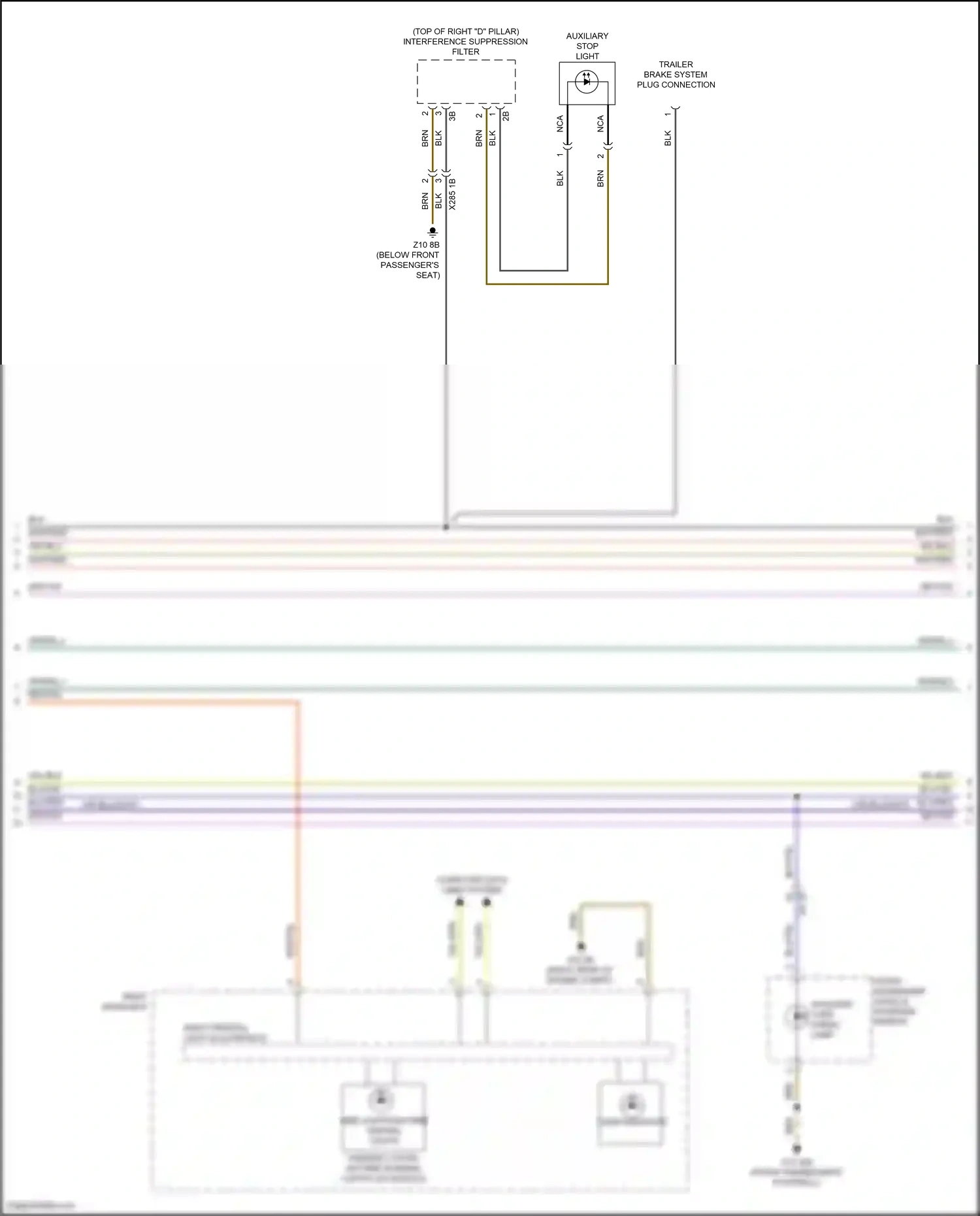 Wiring diagram right headlight for BMW X5 G05 (2018-2023) (1 of 4)