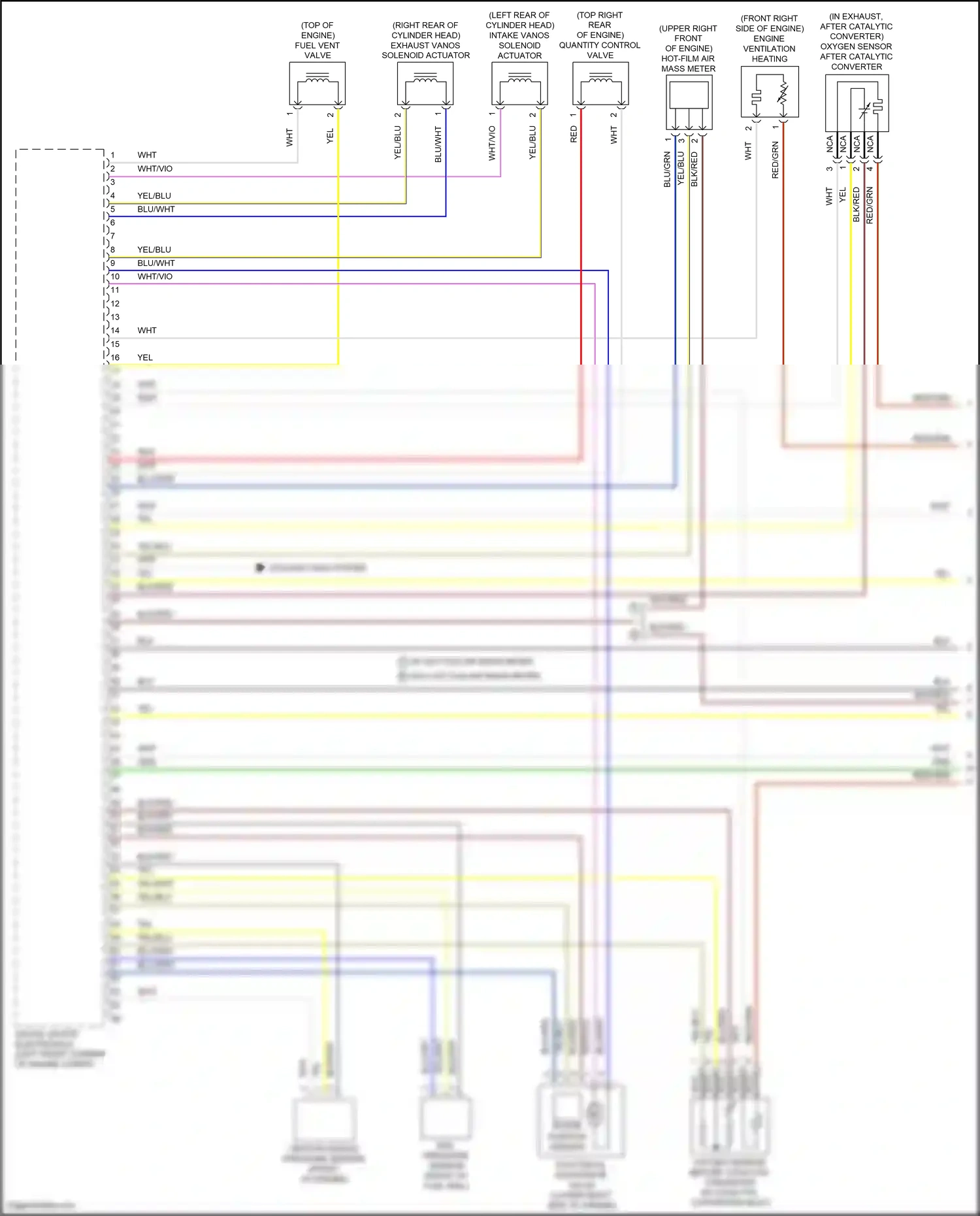 Wiring diagram rotor position sensor for BMW X5 G05 (2018-2023) (1 of 3)