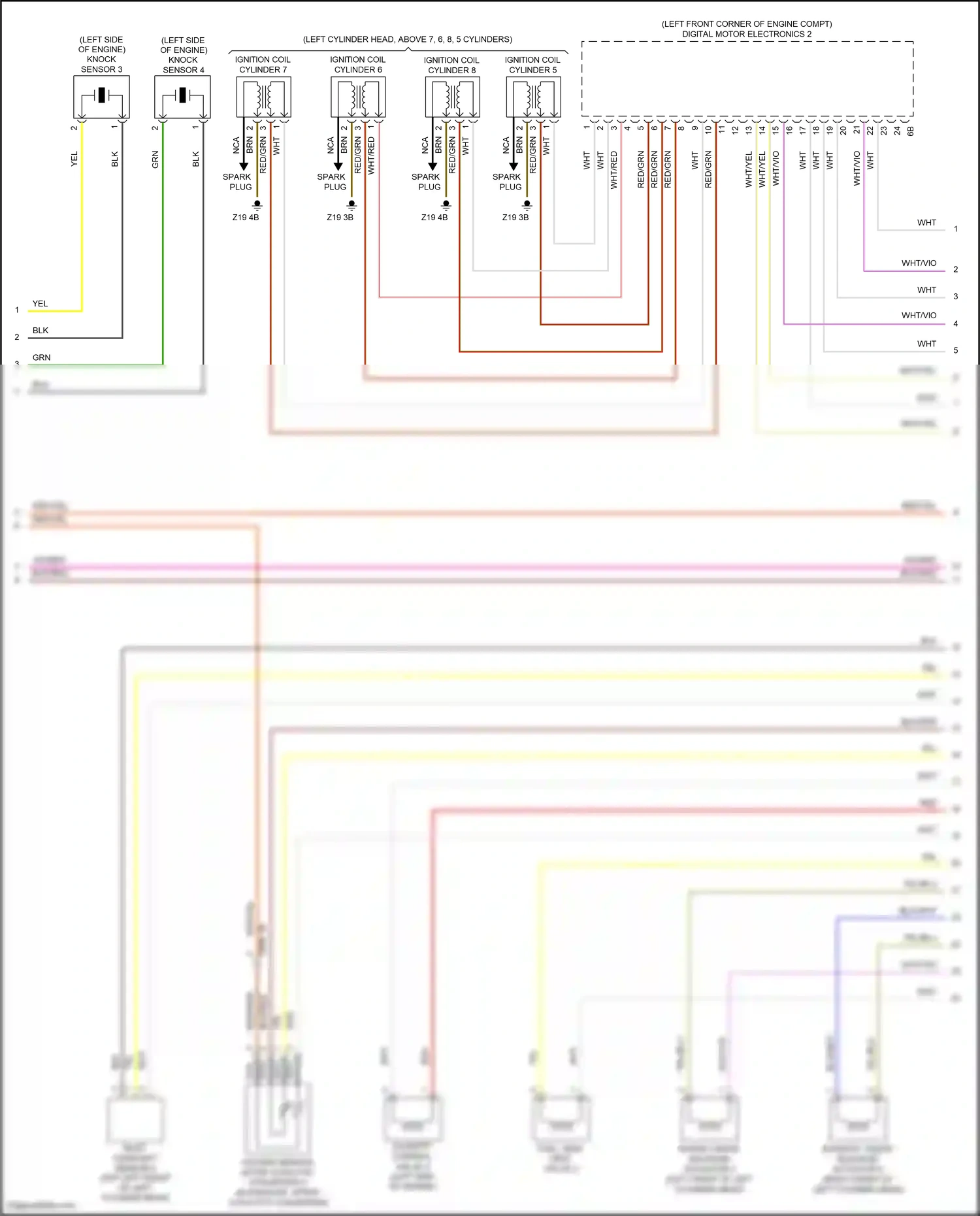 Wiring diagram spark plug for BMW X5 G05 (2018-2023) (4 of 4)