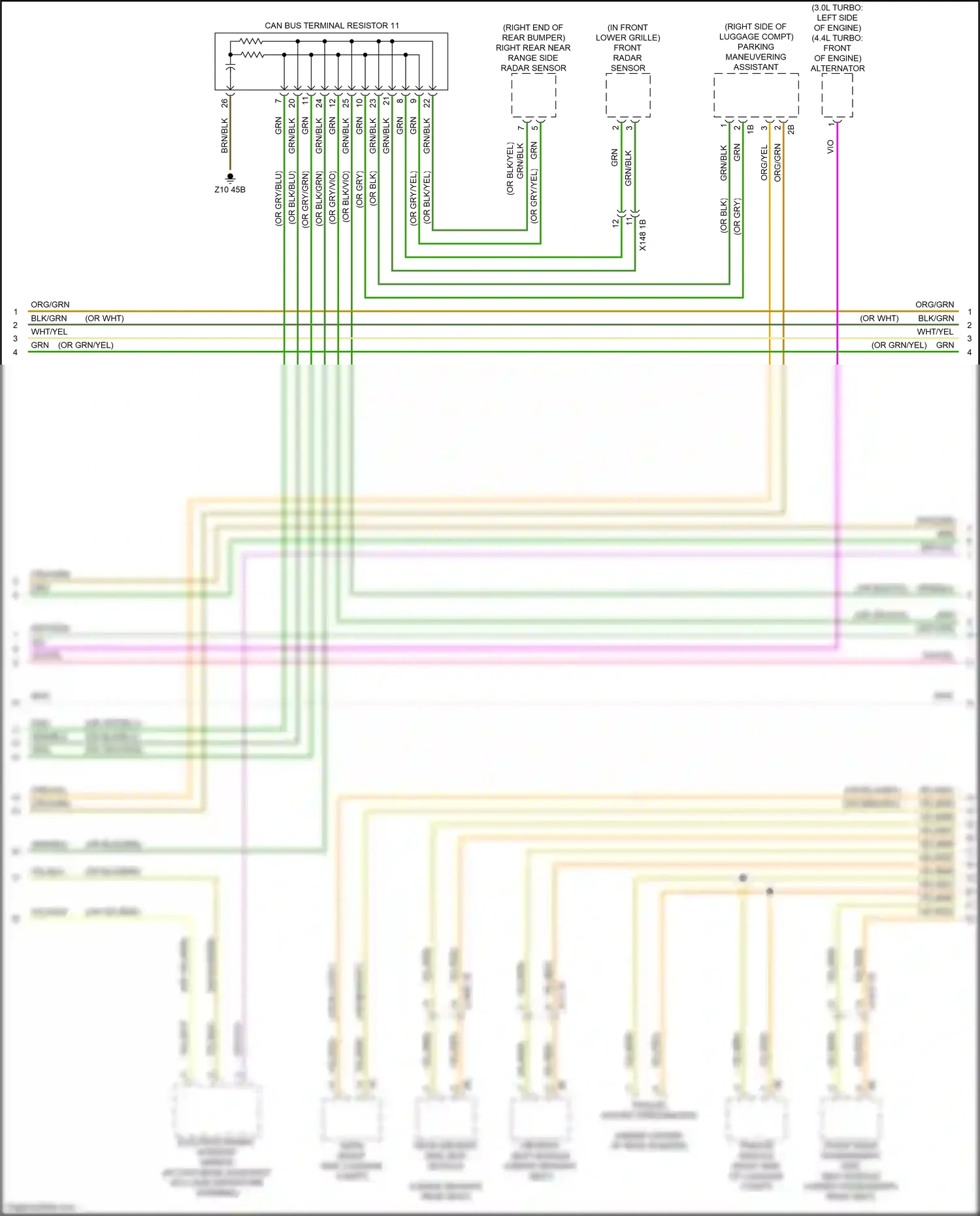 Wiring diagram trailer socket preparation for BMW X5 G05 (2018-2023) (2 of 5)