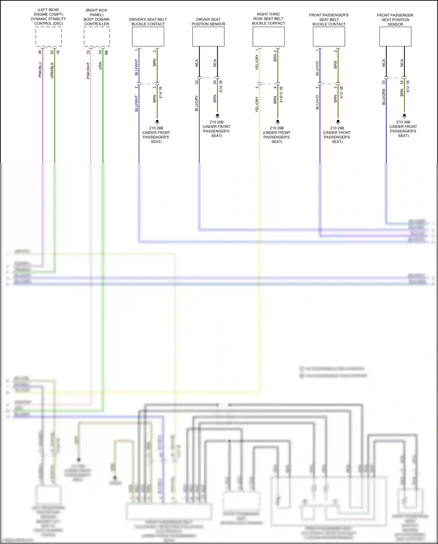 Wiring diagram w/o extendable high support for BMW X5 G05 (2018-2023) (1 of 1)
