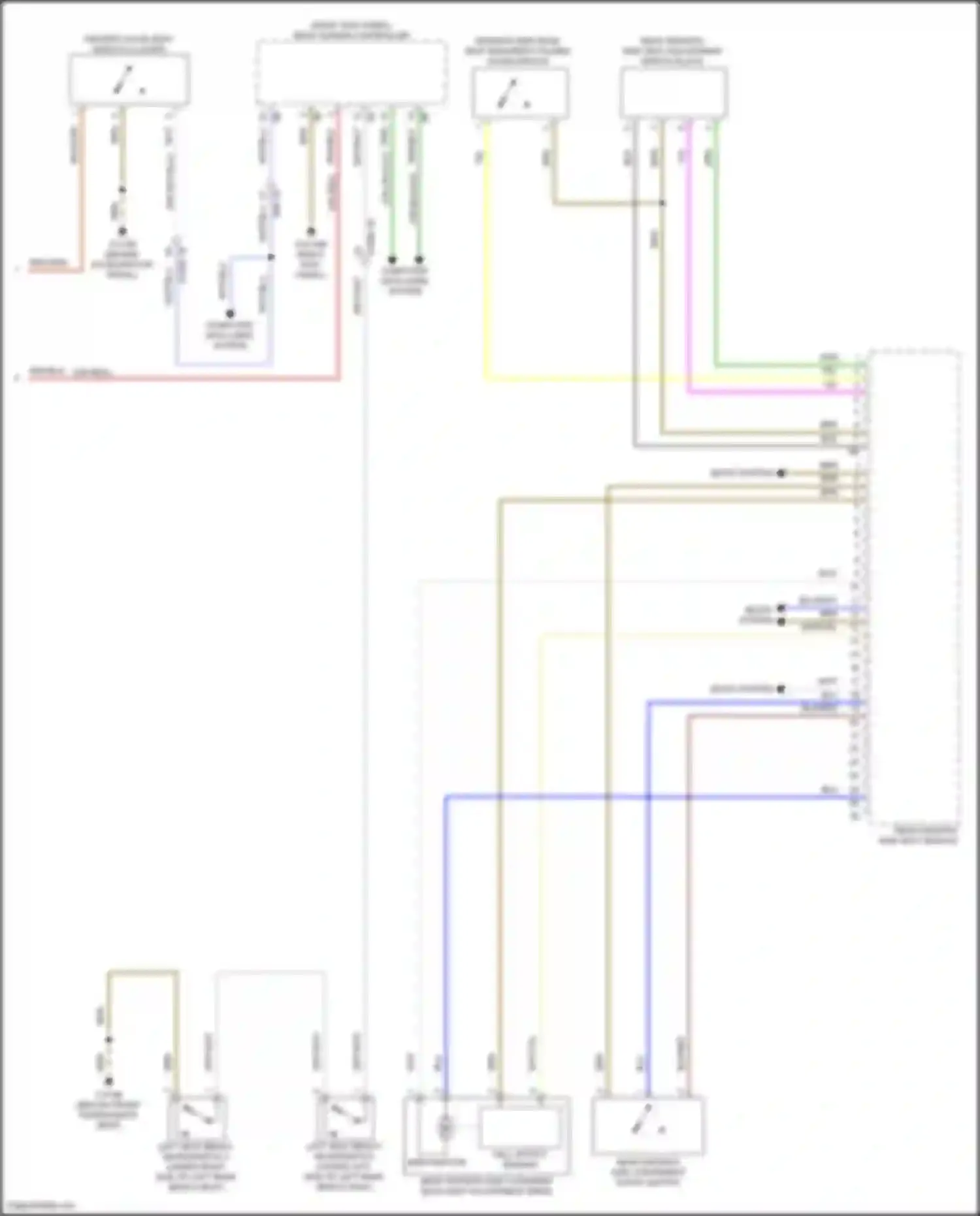 X5 BMW G18 facelift (2023-2024): Left memory rear seat circuit (2 of 2)
