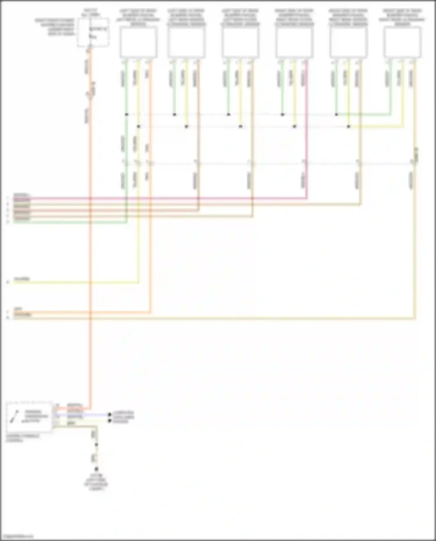 X5 BMW G18 facelift (2023-2024): Parking assistant circuit, w/ parking maneuvering assistant (2 of 2)