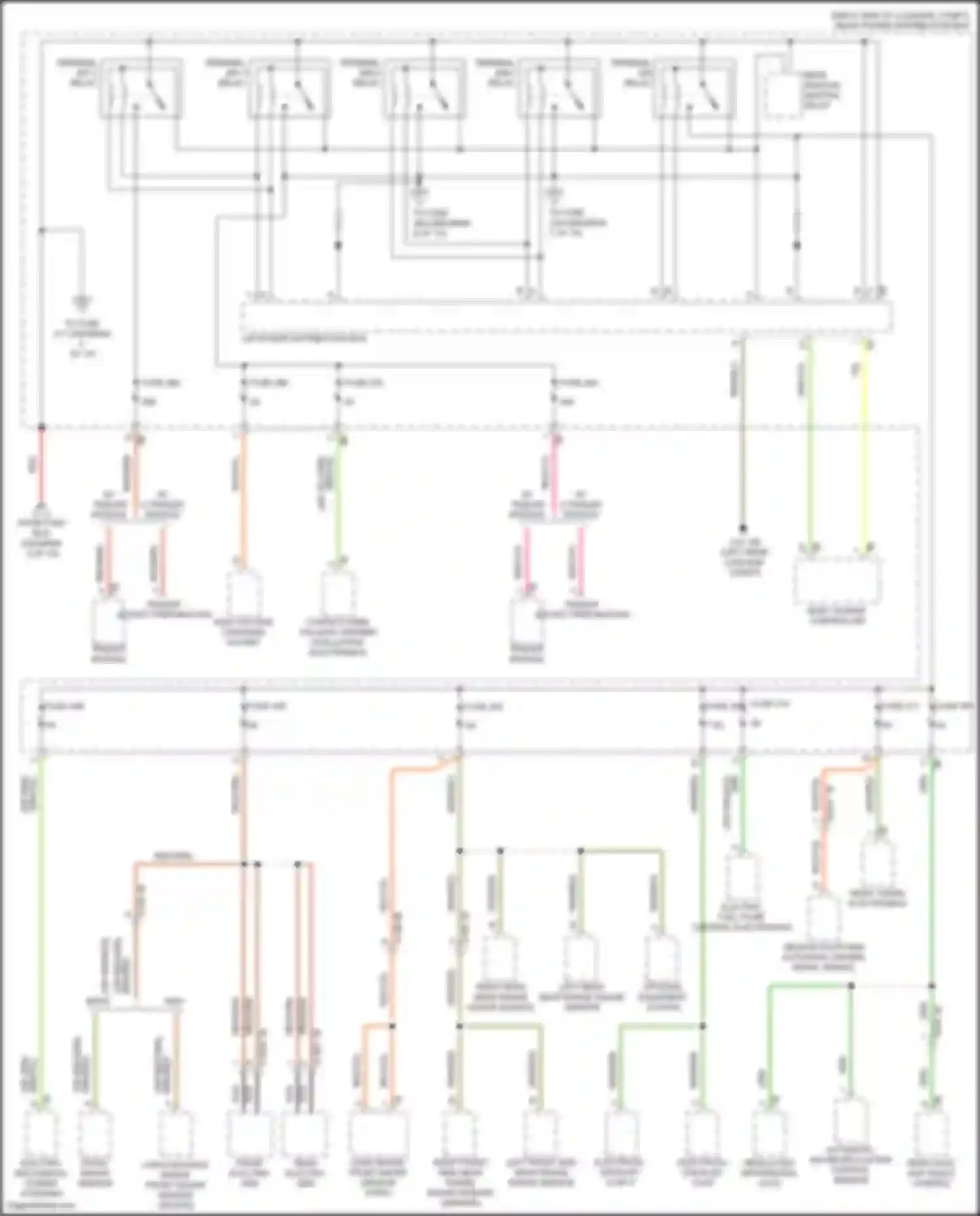 X5 BMW G18 facelift (2023-2024): Power distribution circuit (6 of 10)