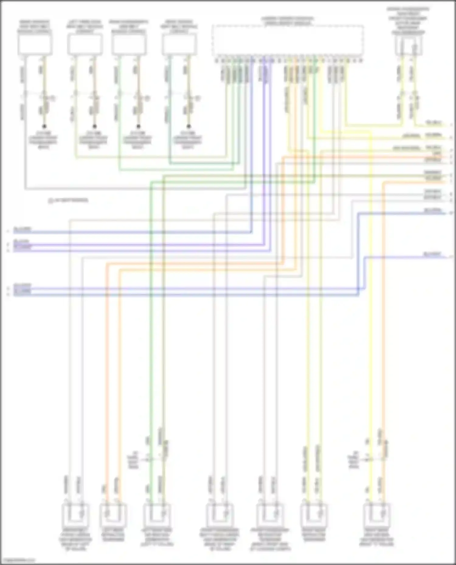 X5 BMW G18 facelift (2023-2024): Supplemental restraints circuit (3 of 4)