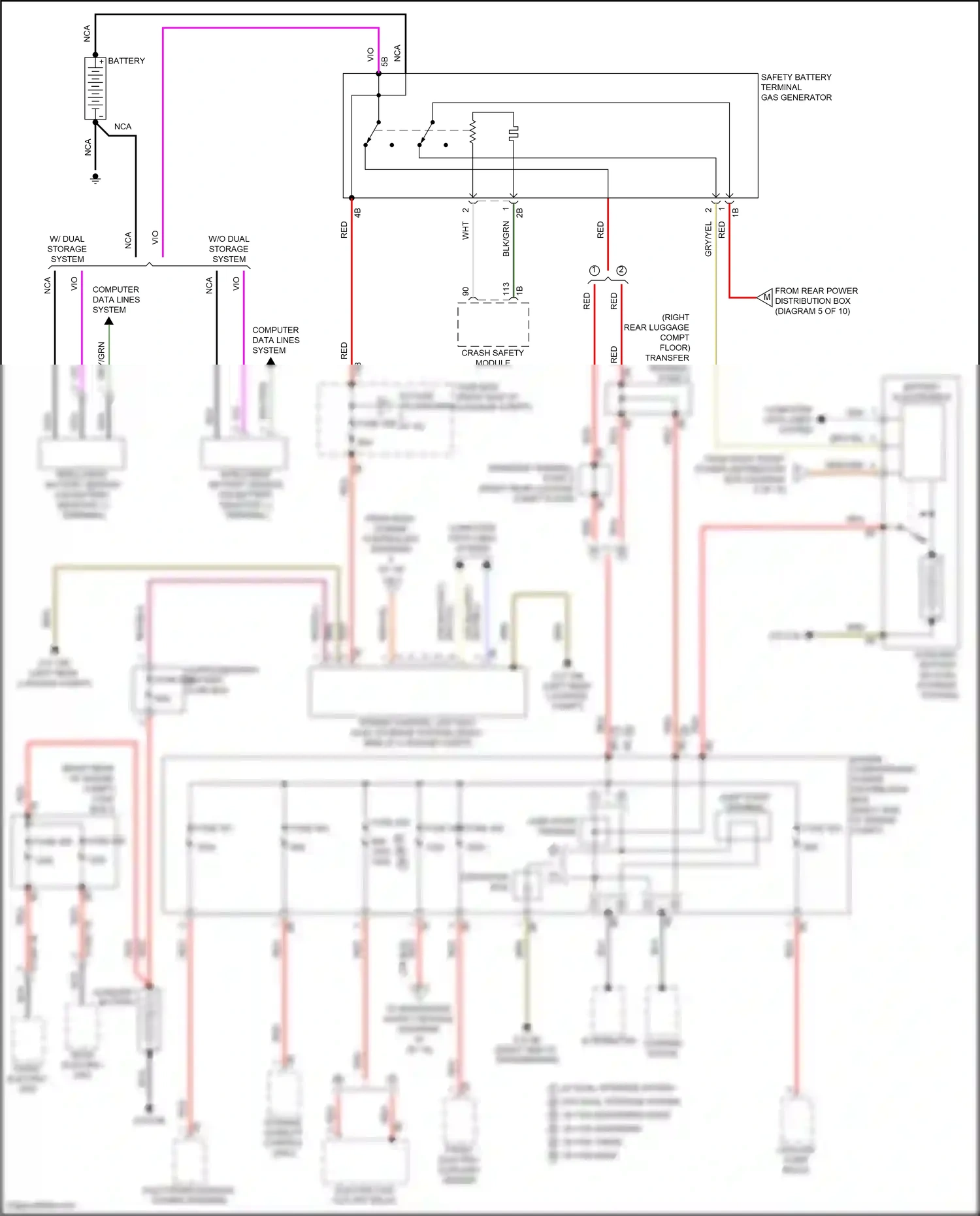 Wiring diagram battery electronics for BMW X5 G18 facelift (2023-2024) (3 of 3)