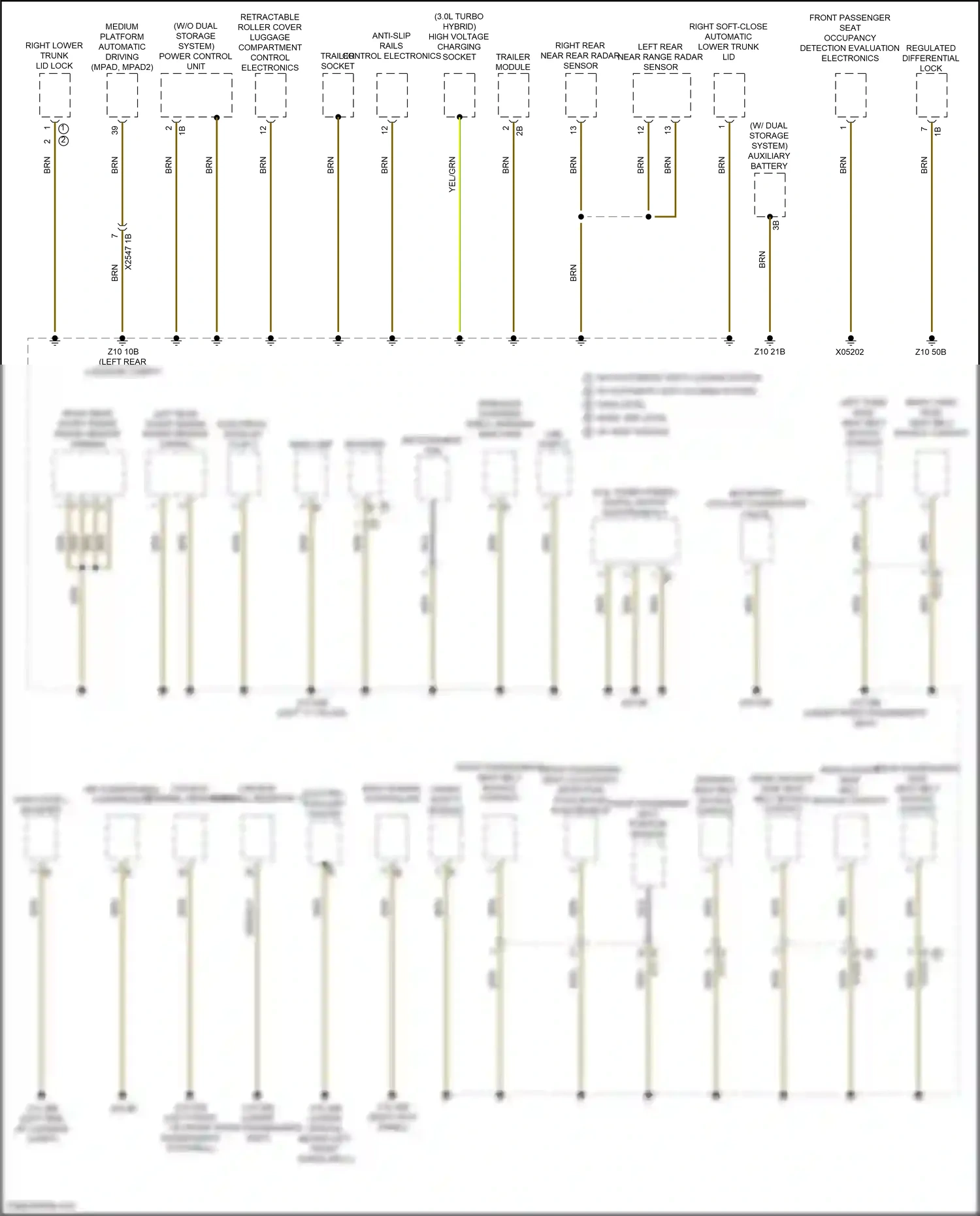 Wiring diagram body domain controller for BMW X5 G18 facelift (2023-2024) (6 of 45)