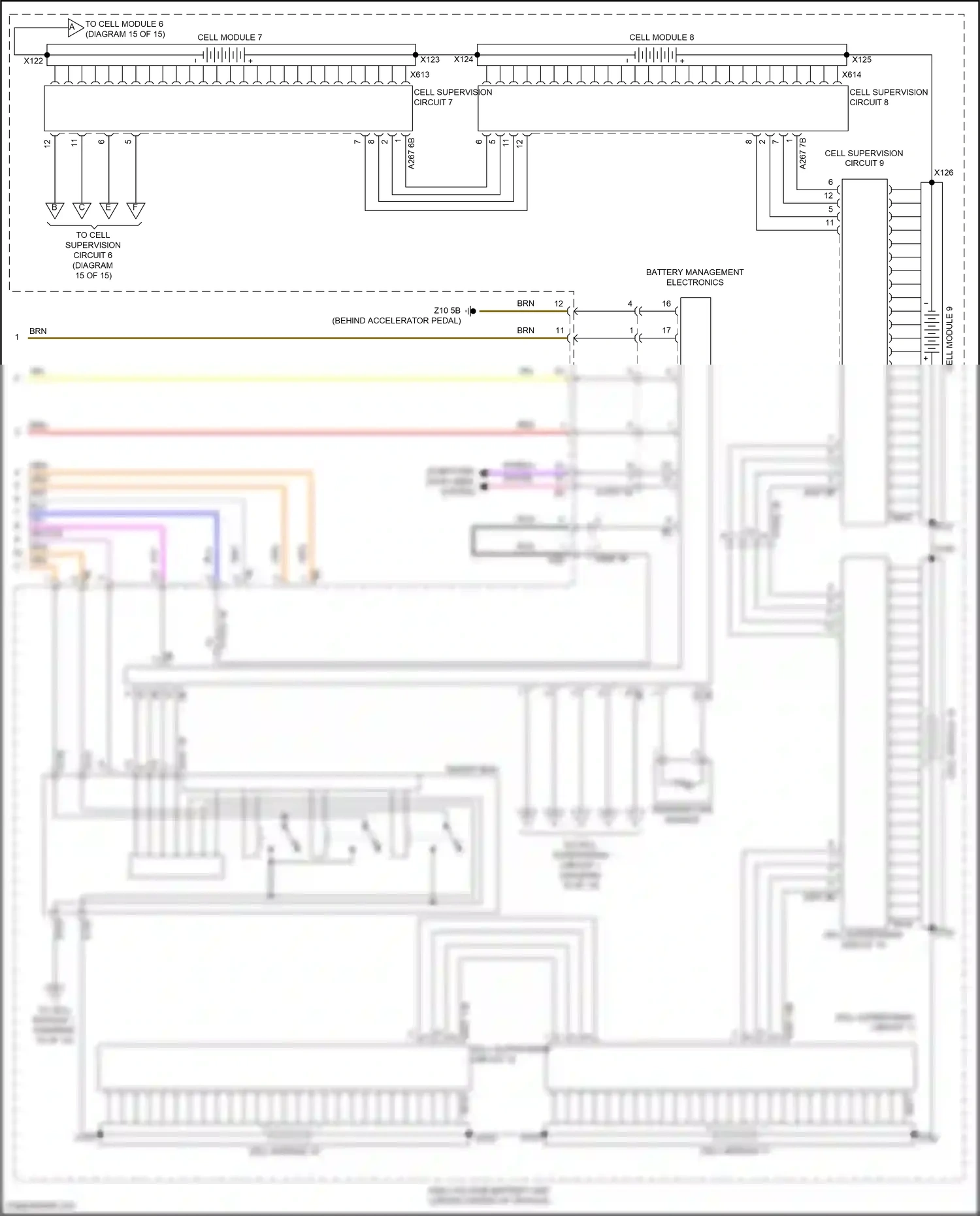 Wiring diagram cell module 7 for BMW X5 G18 facelift (2023-2024) (1 of 1)