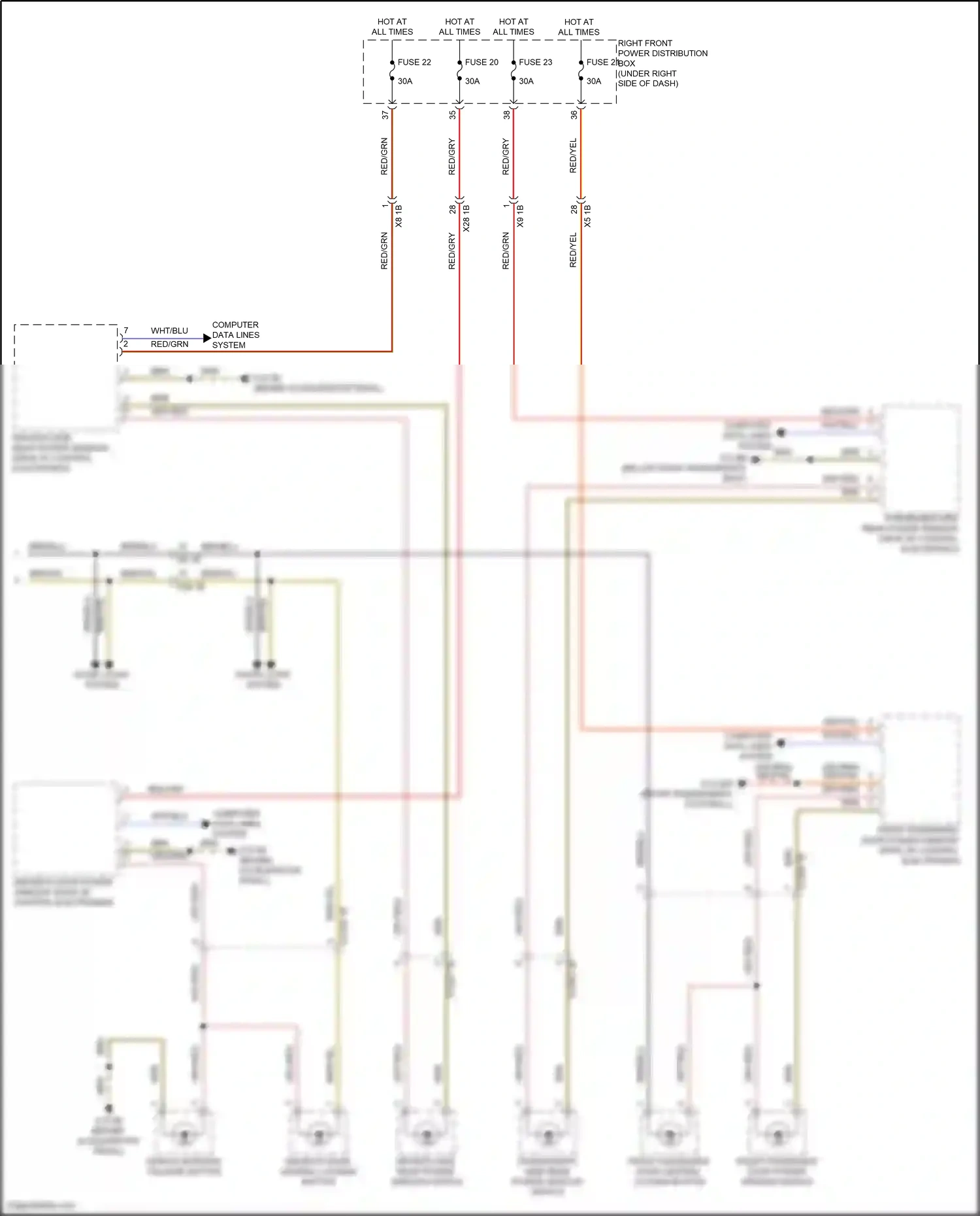 Wiring diagram computer data lines system for BMW X5 G18 facelift (2023-2024) (85 of 120)