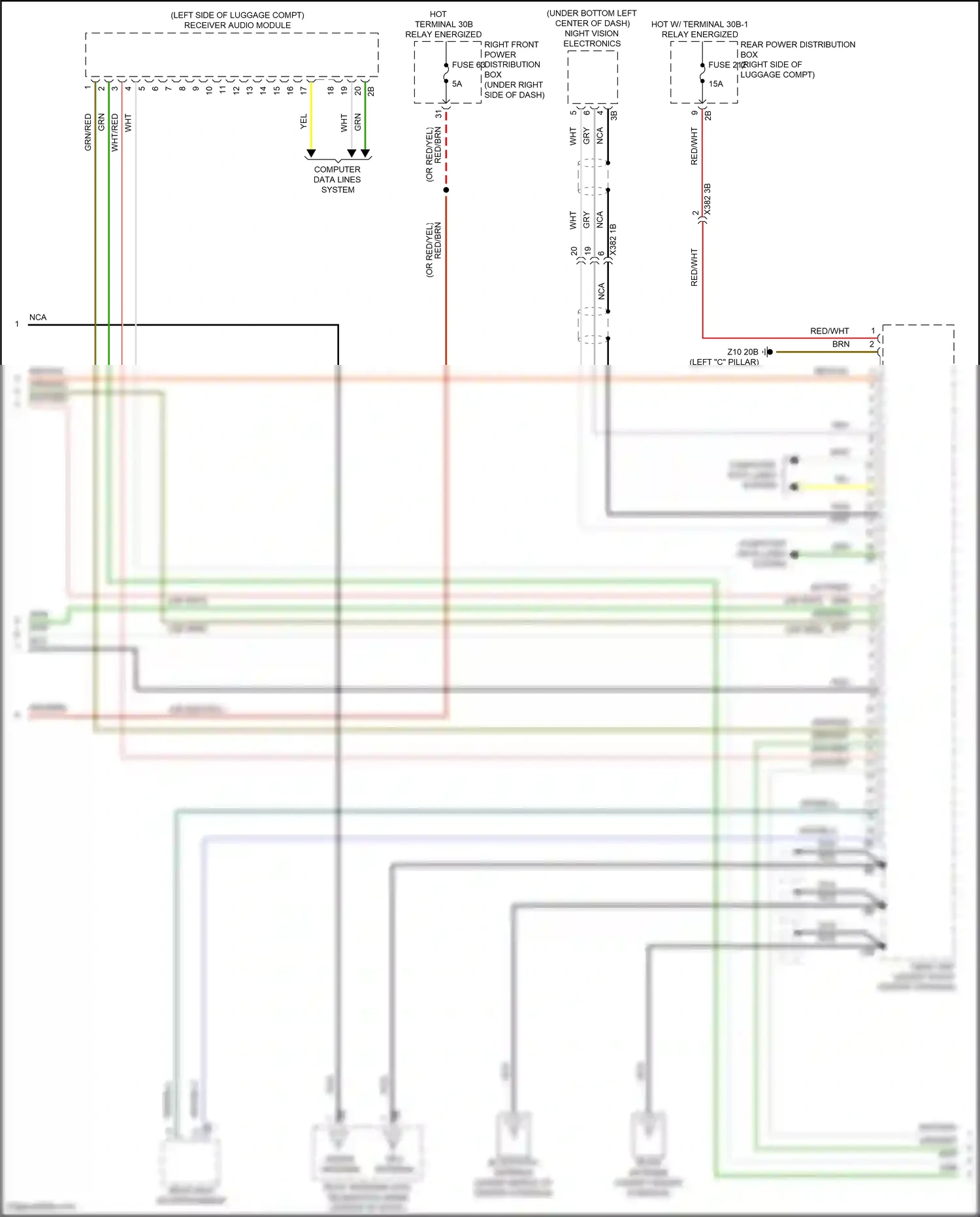 Wiring diagram computer data lines system for BMW X5 G18 facelift (2023-2024) (67 of 120)