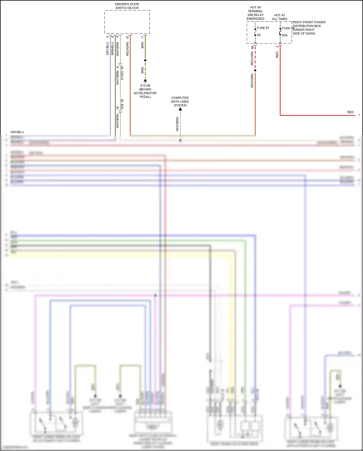 Wiring diagram computer data lines system for BMW X5 G18 facelift (2023-2024) (90 of 120)